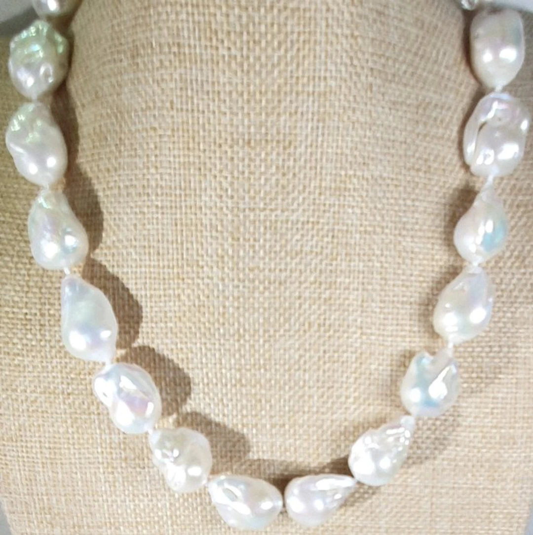Natural Baroque Tear Pearls - VERY LARGE - Symbol of...