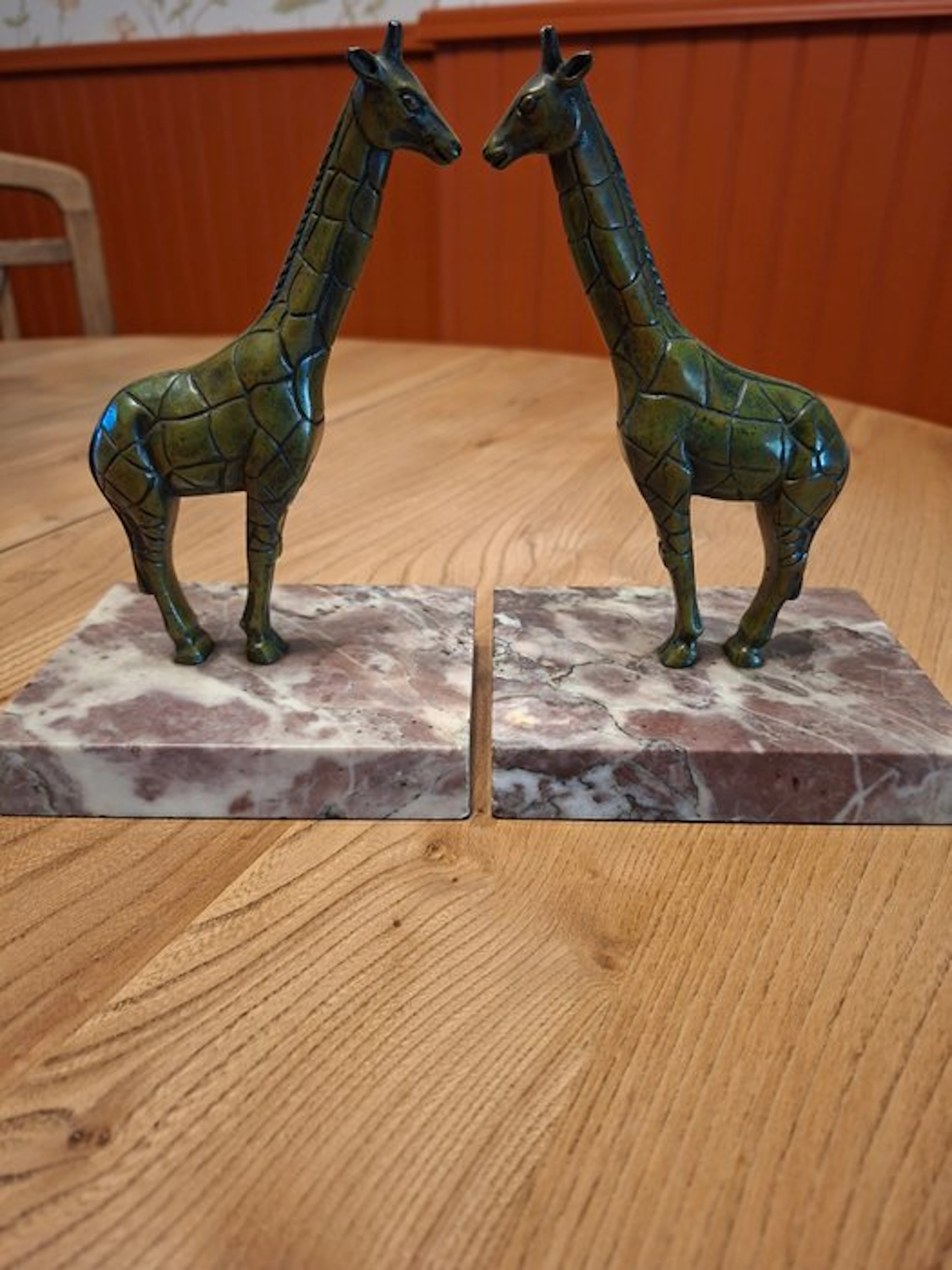 Bookends - Patinated bronze - Art Deco MOLINS