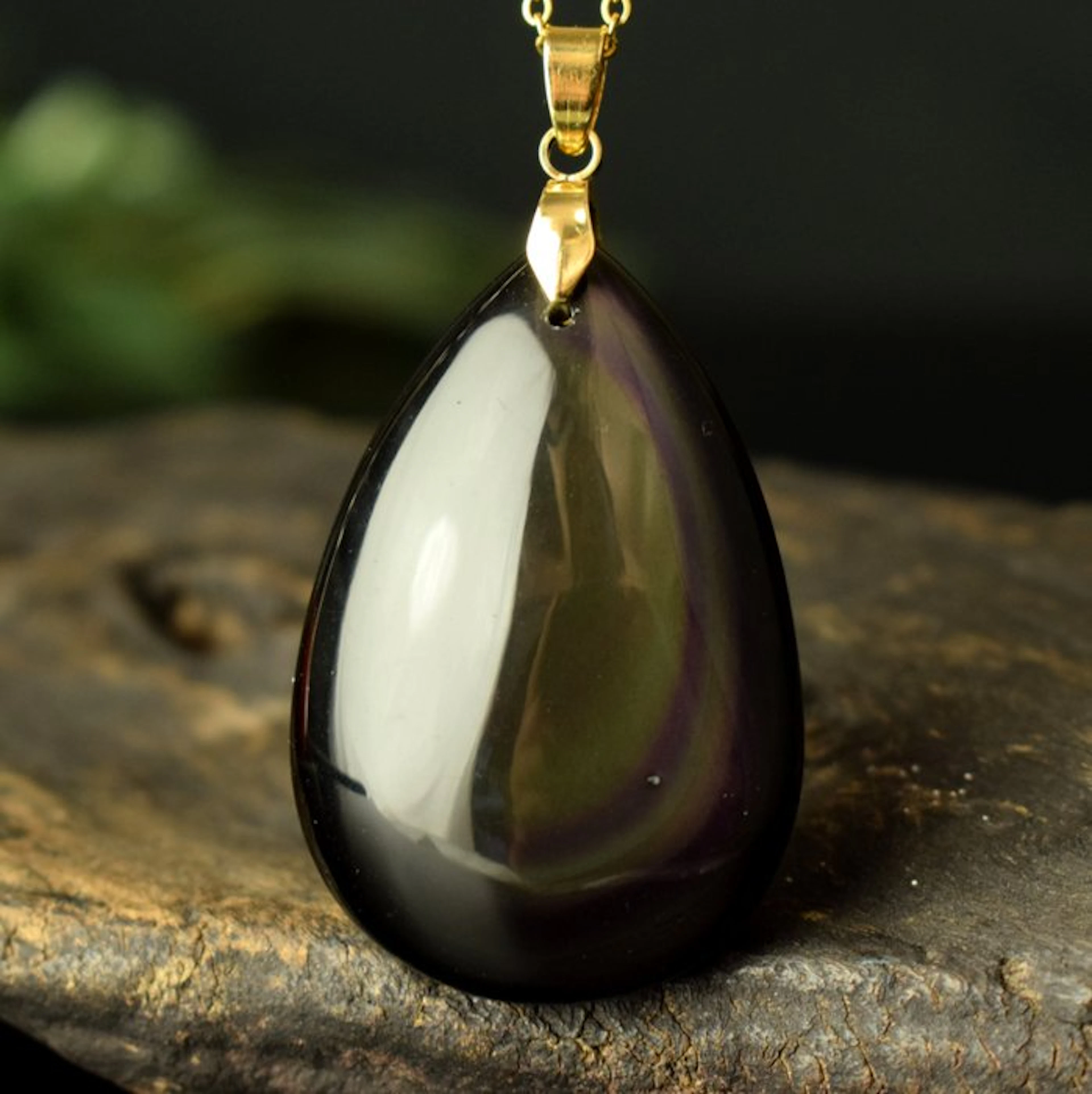 Rainbow Obsidian - High quality - large piece- 18.5 g