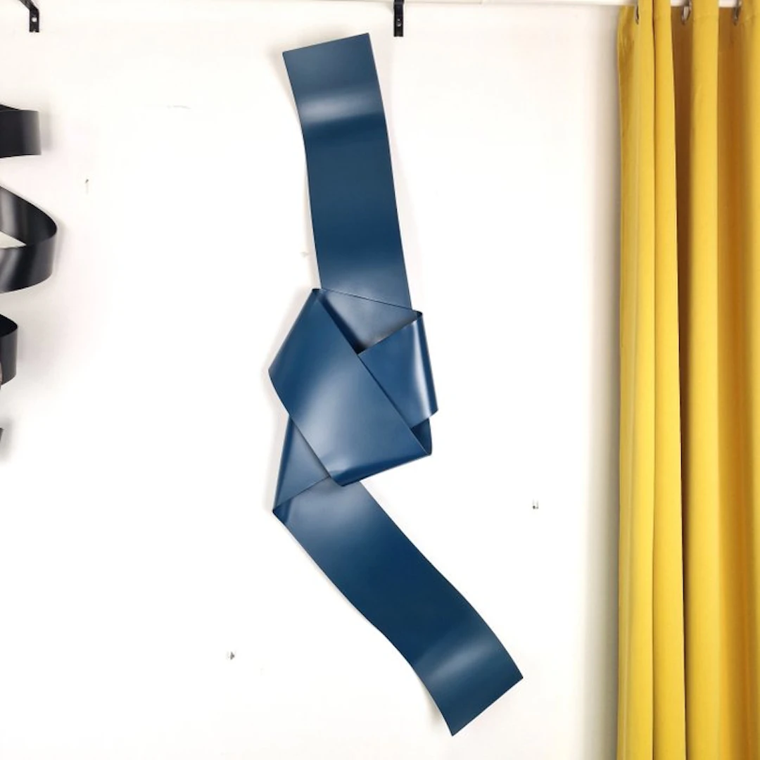 José Soler Art - Sculpture, Midnight Blue Knot - 135 cm - Steel, Metal - 2026