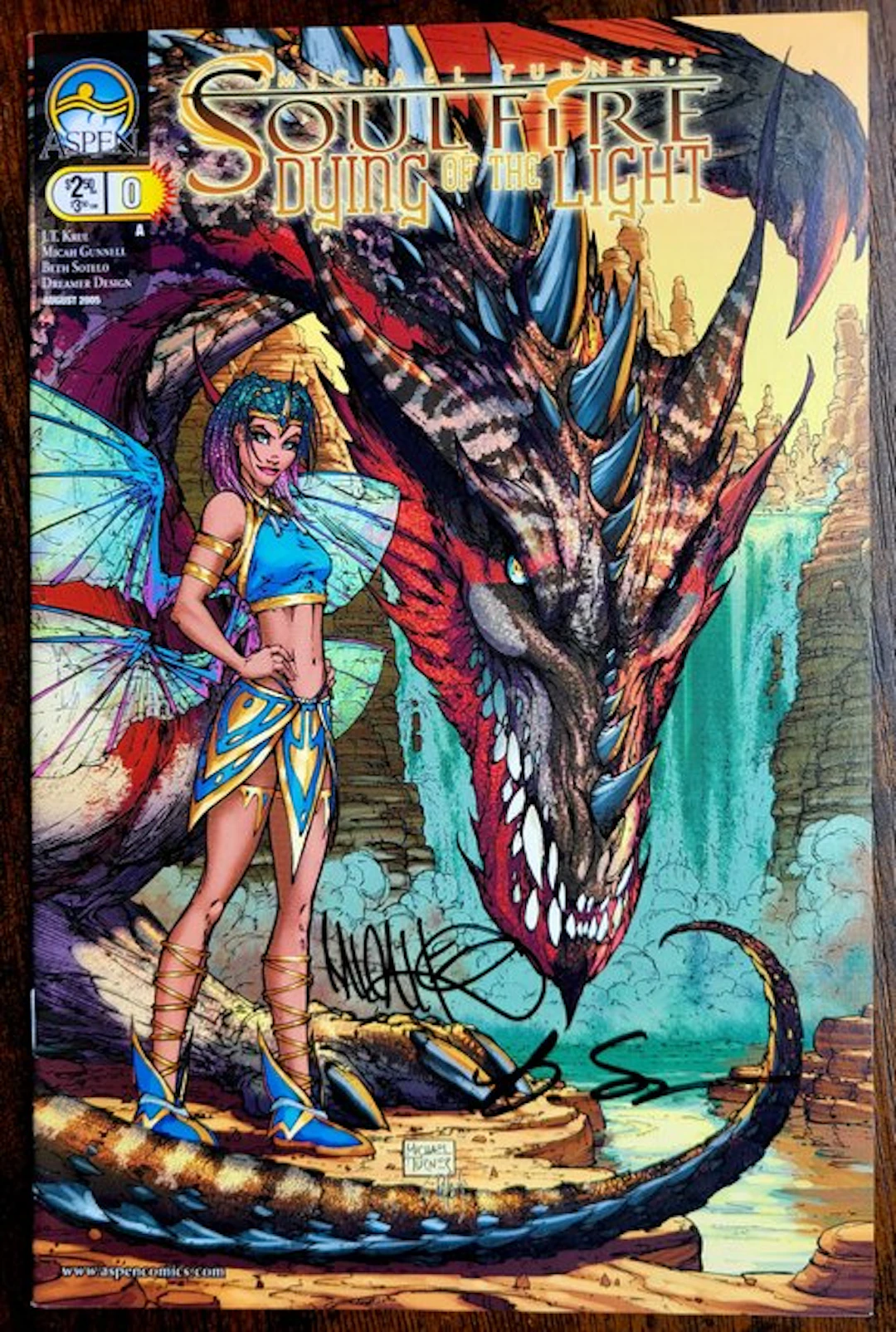 Soulfire Dying of the light #0 2005 1st Print - Signed by...
