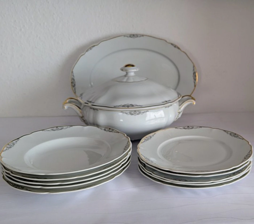 Hutschenreuther - Table service (12) - Vitro - Porcelain - Meal service for 5