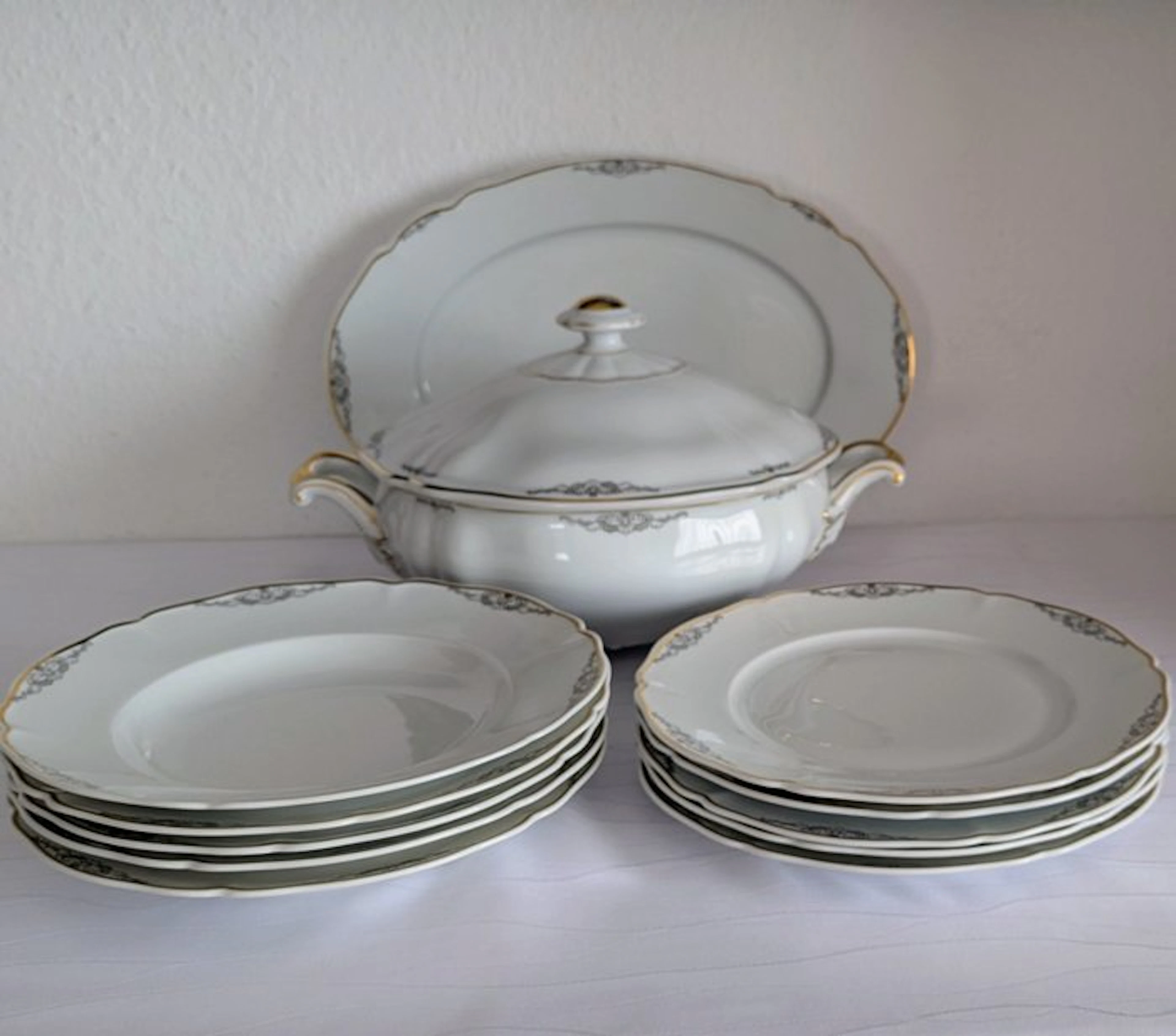 Hutschenreuther - Table service (12) - Vitro - Porcelain - Meal service for 5