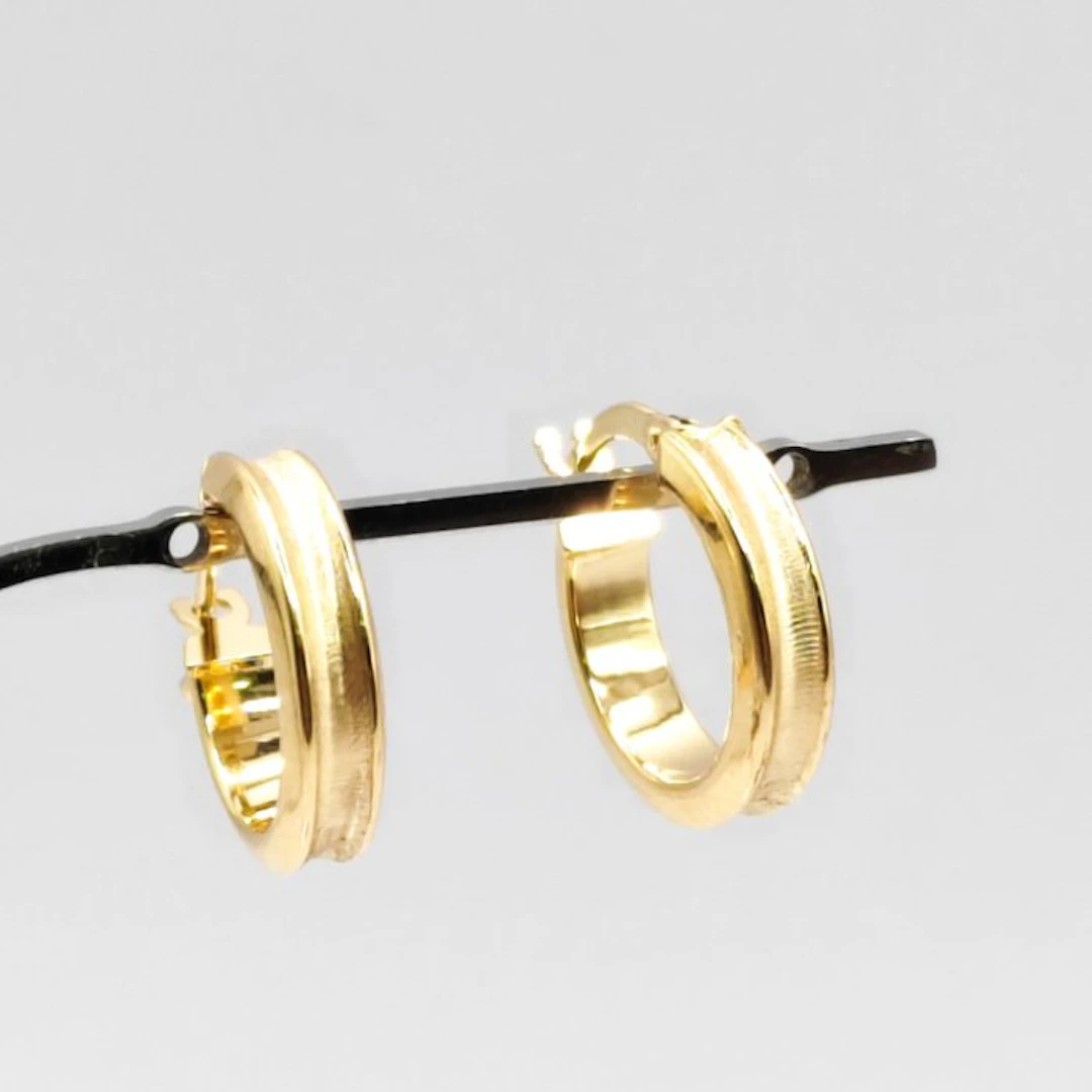 No reserve price - Earrings - 18 kt. Yellow gold
