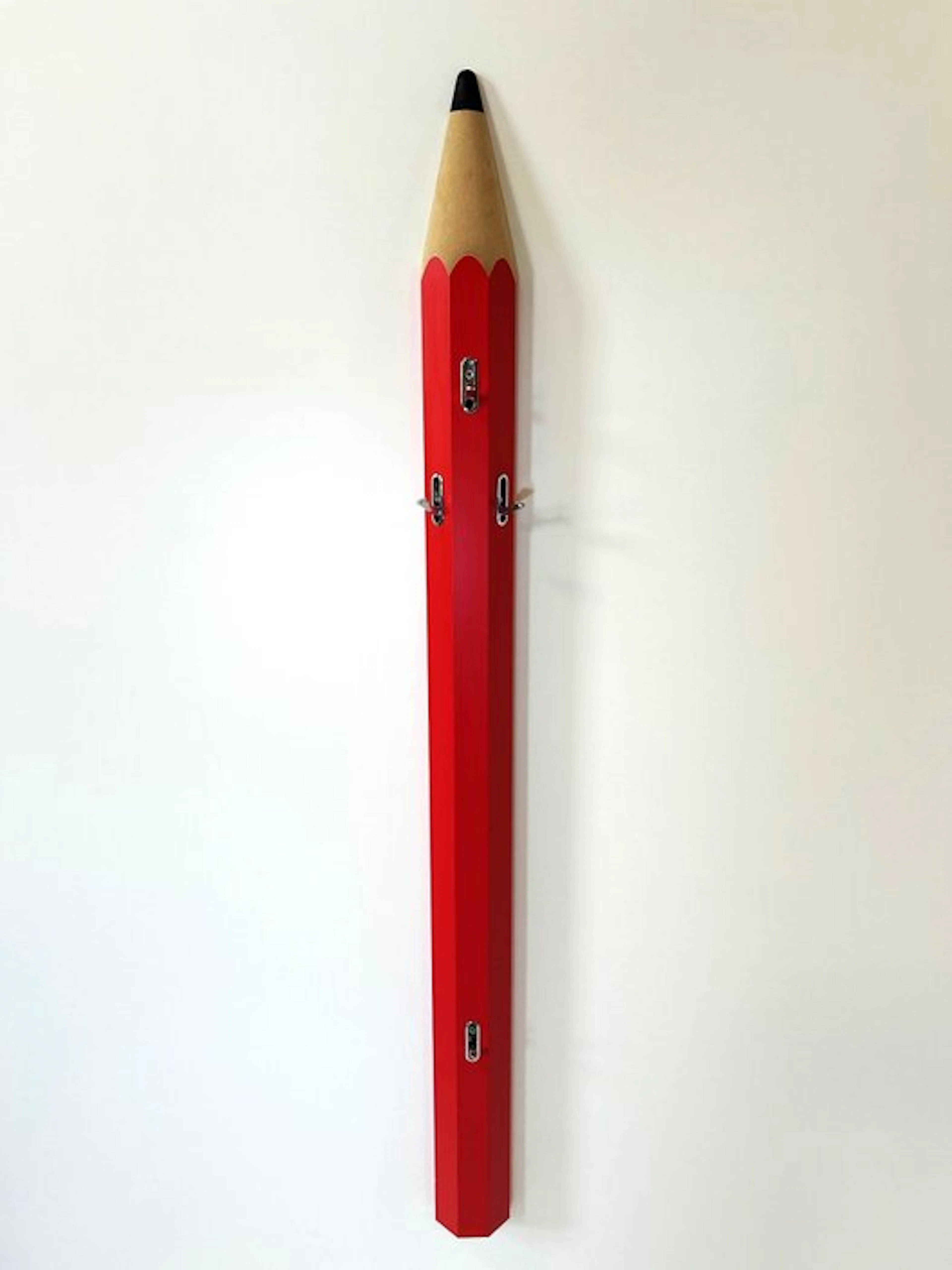 Maconi - Coat rack - Pencil - Wood / resin leaf