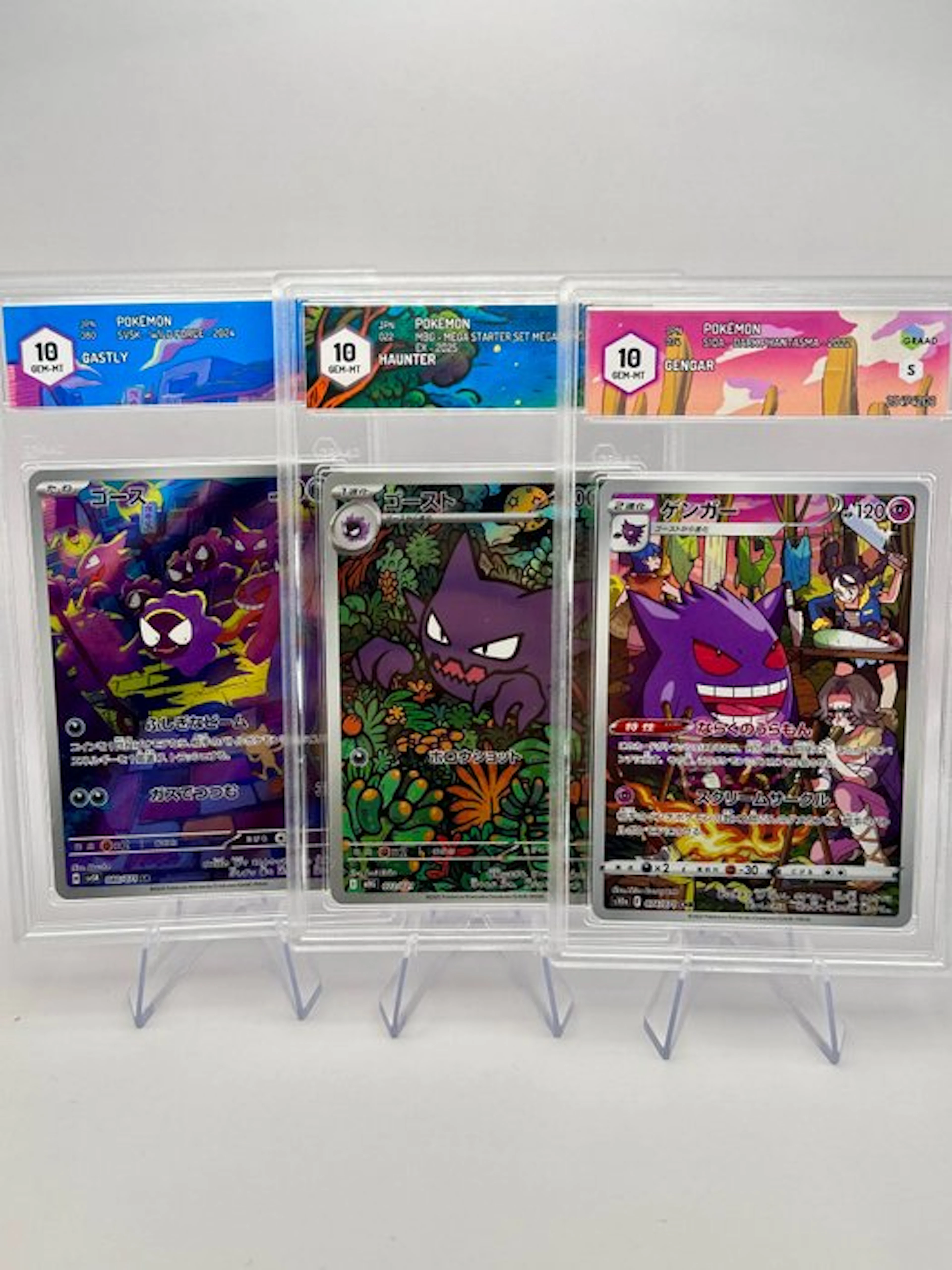 Pokémon - 3 Graded card - Gastly