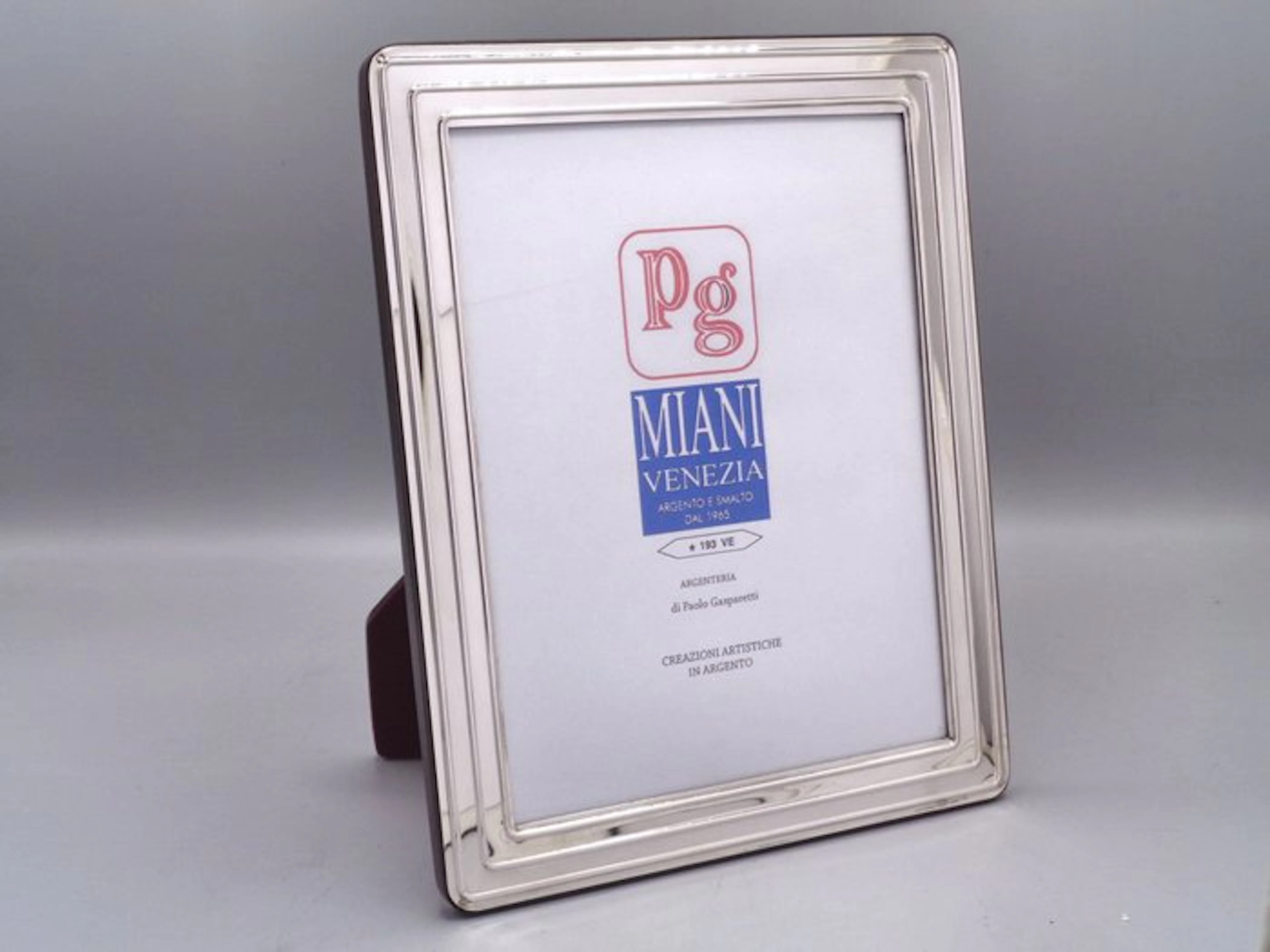 PG-Miani Argenteria - Picture frame - .925 silver - Lines 15×20