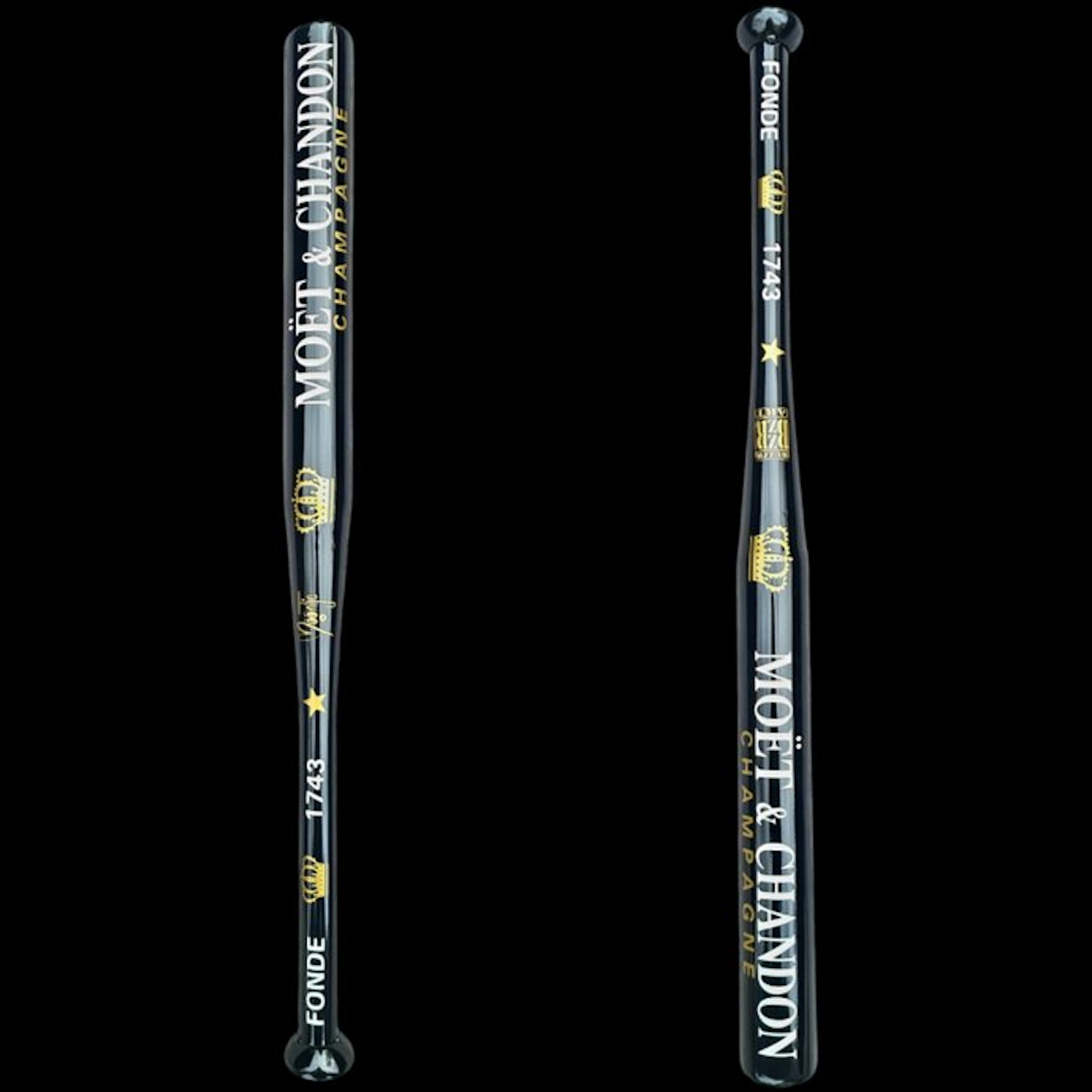Moontje - Moët & Chandon Baseball Bat Blck/Wht/Gold edition.