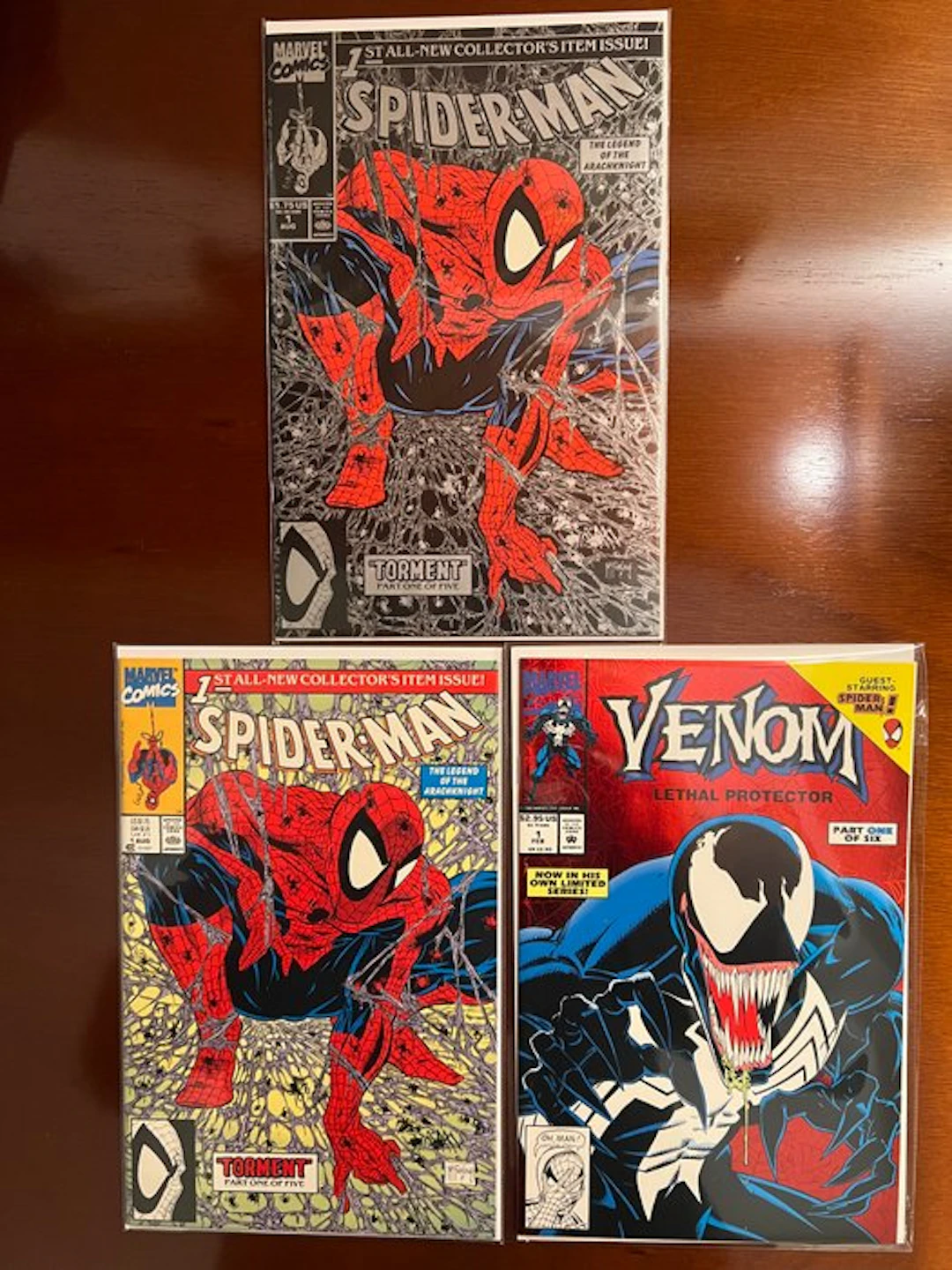 Spider-Man #1 - Regular Cover + Silver Cover + Venom...