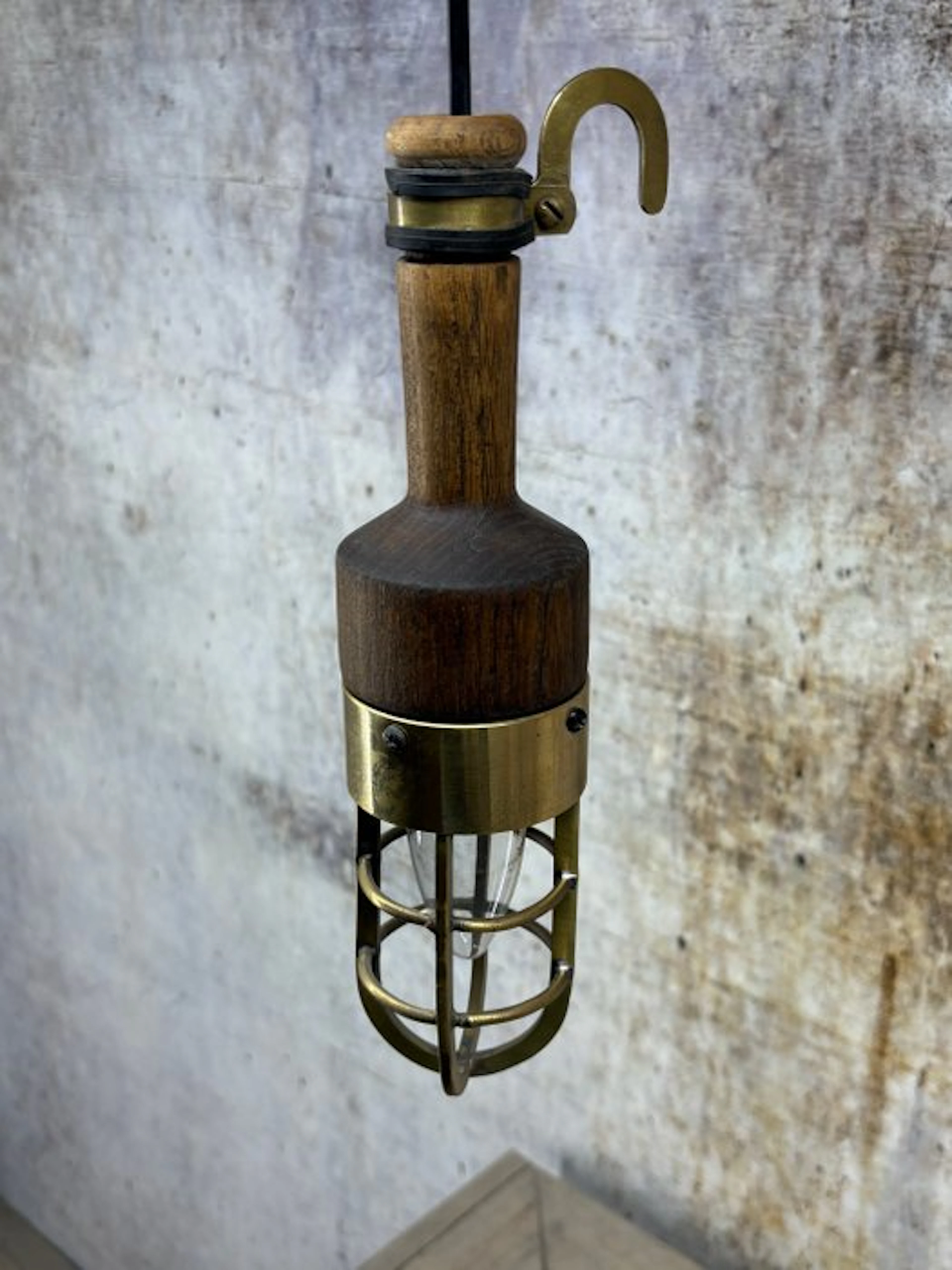 Lamp - Wood, Brass - My little lamp