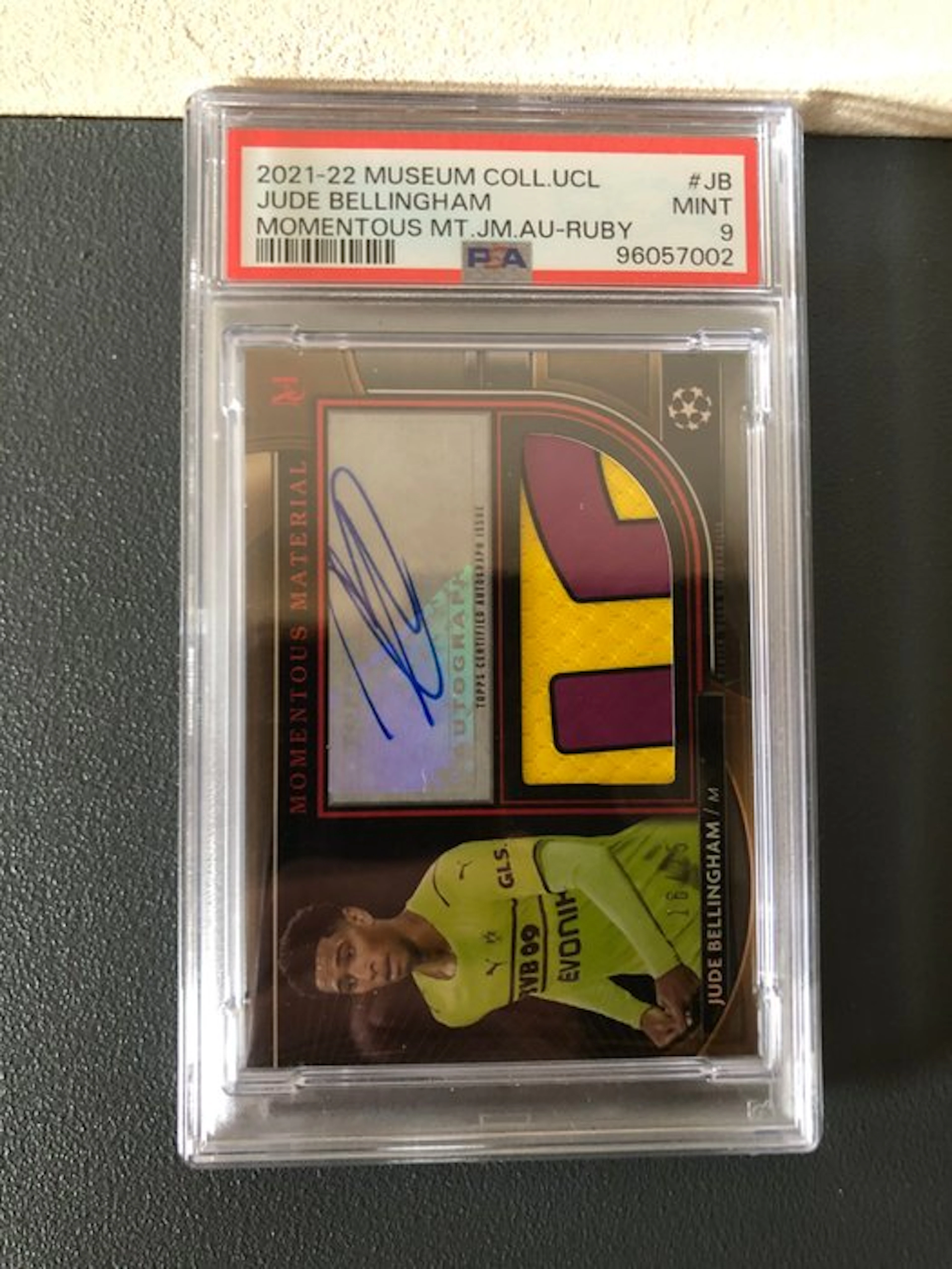 2021/22 Topps Museum Collection Jude Bellingham JB Autographed card