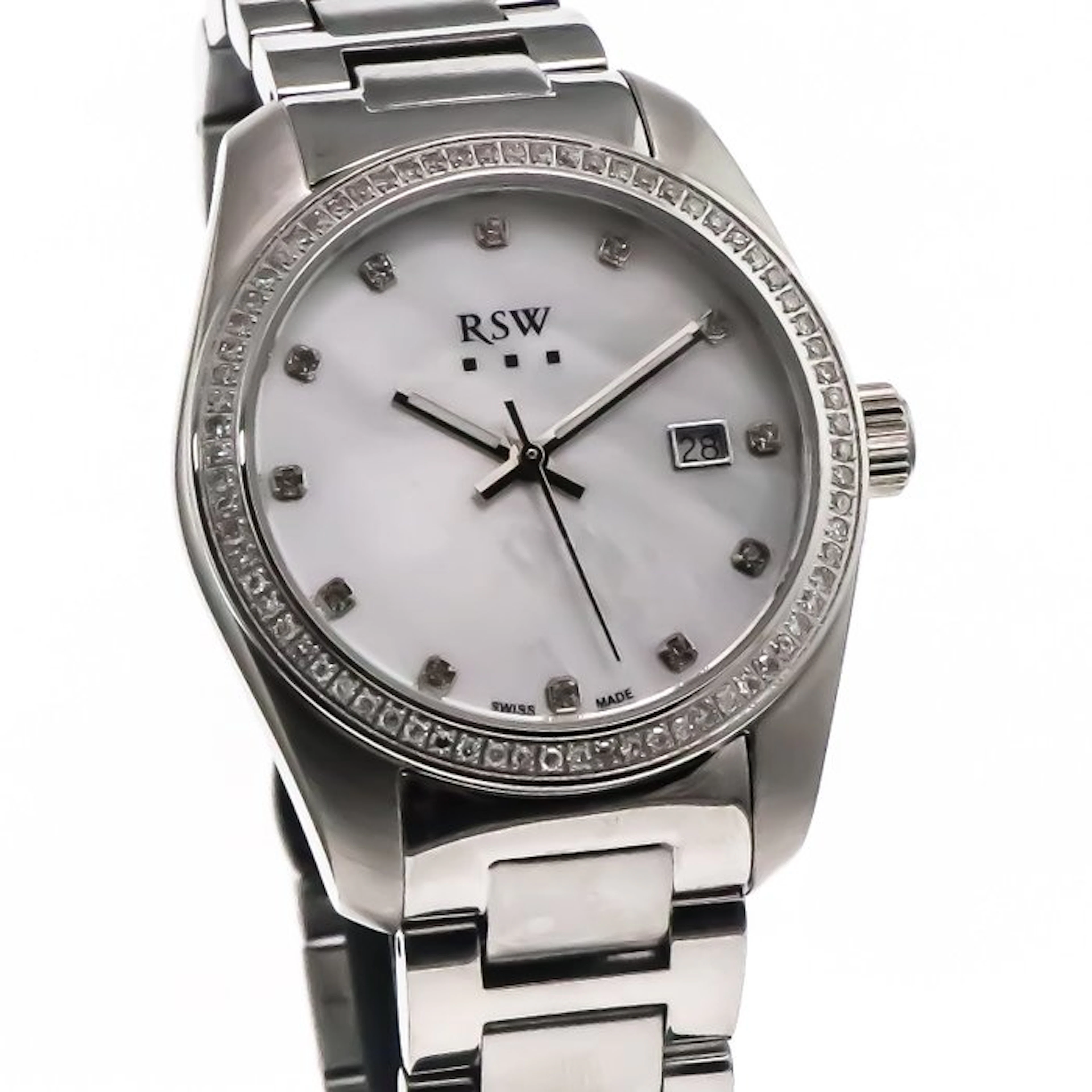 RSW - Swiss Made Diamond Watch - RSWL143-SS-DD-7 - No...