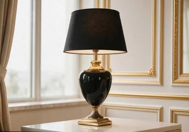 Le Dauphin - Lamp - Ancemont Model - Ceramic, Brass, golden metal