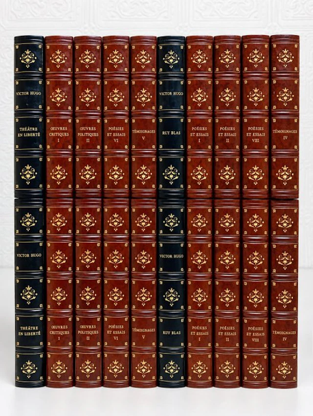 Victor Hugo - Magnifique lot de 20 volumes de Victor Hugo...