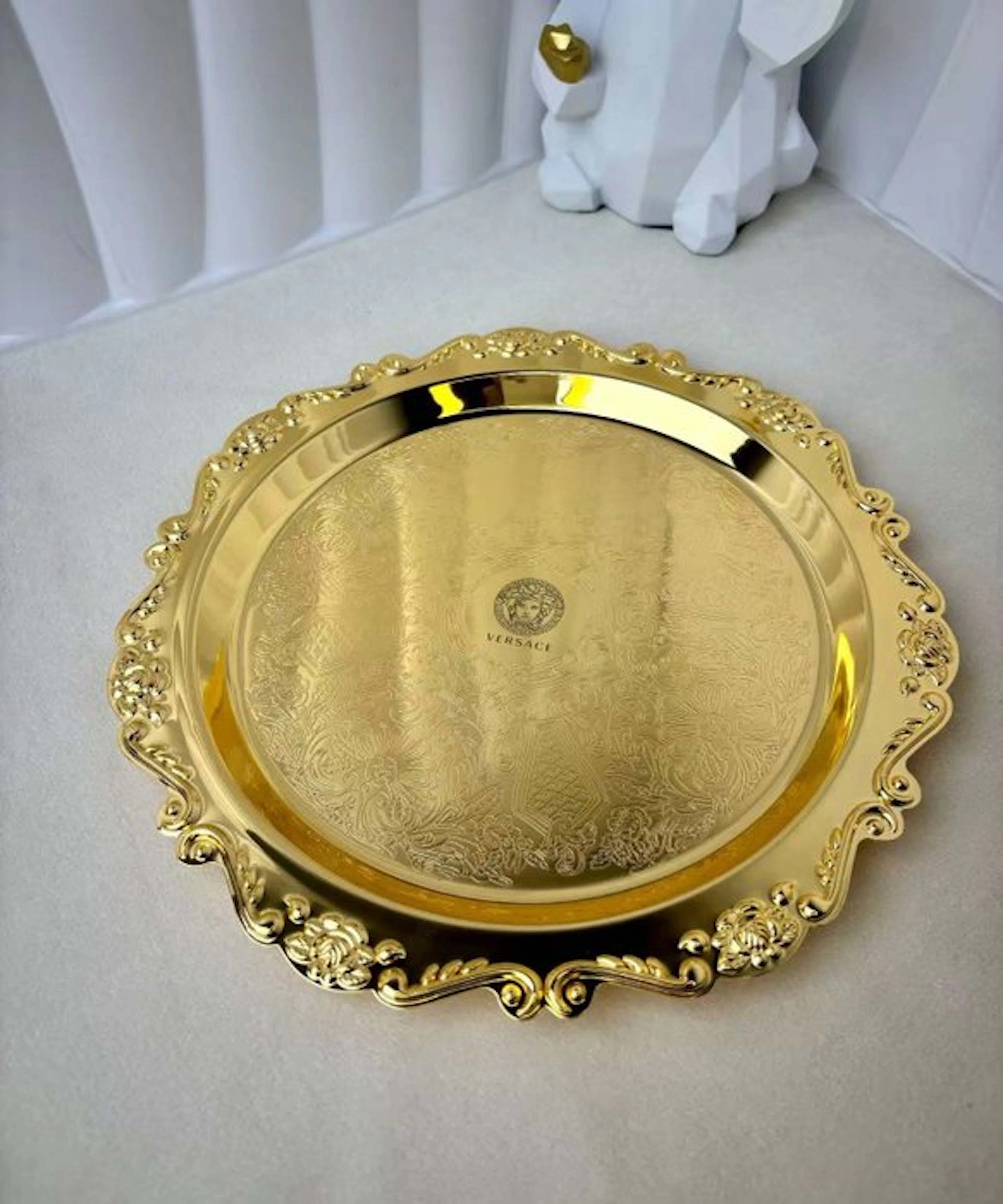 Tray - Gold plated - Versace Decorative Tray