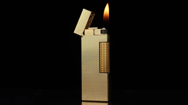 Dunhill - Barley Pattern Rollagas Lighter - No reserve...