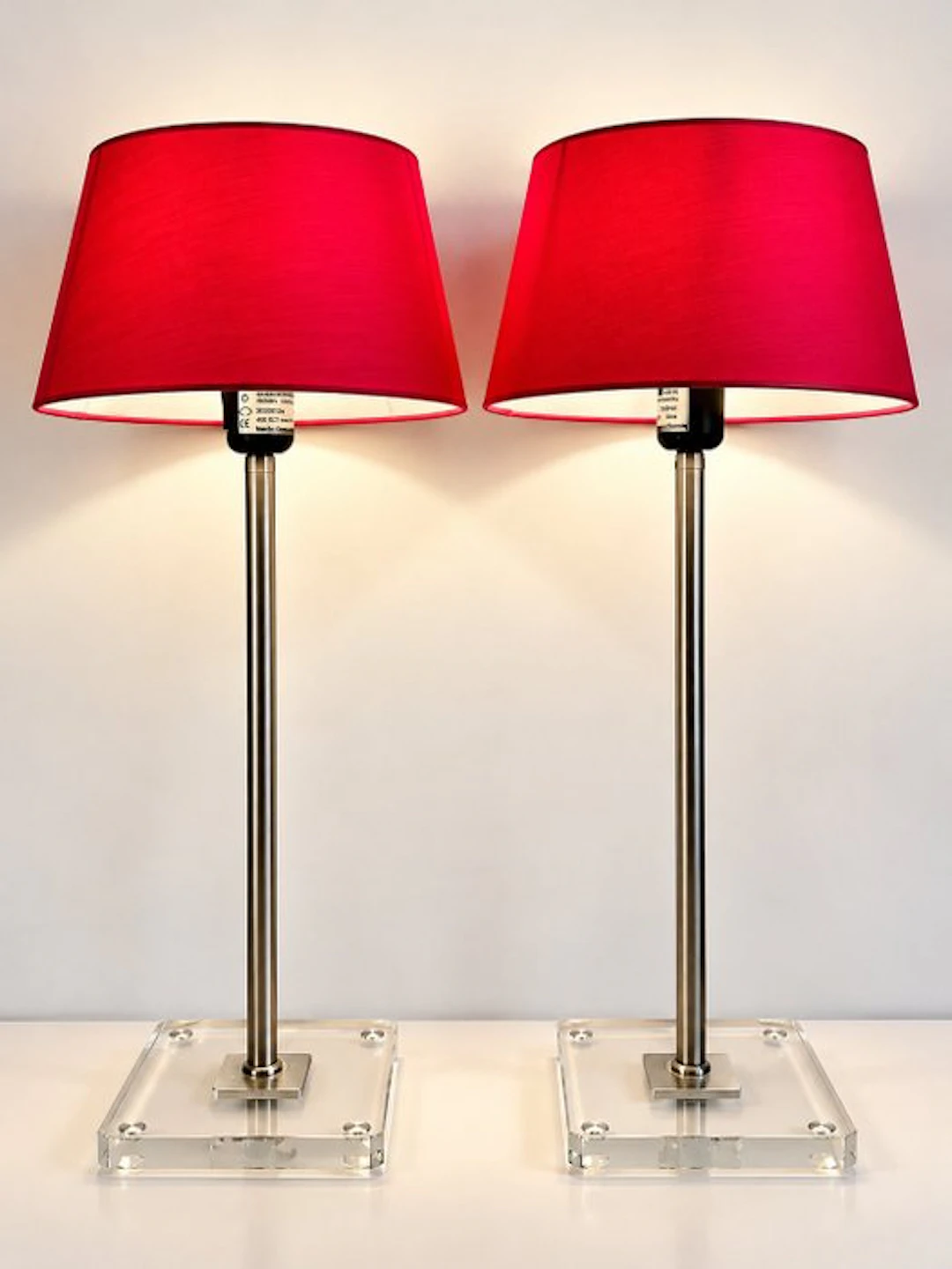 Besselink - Table lamp (2) - Plastic, Steel, Textile