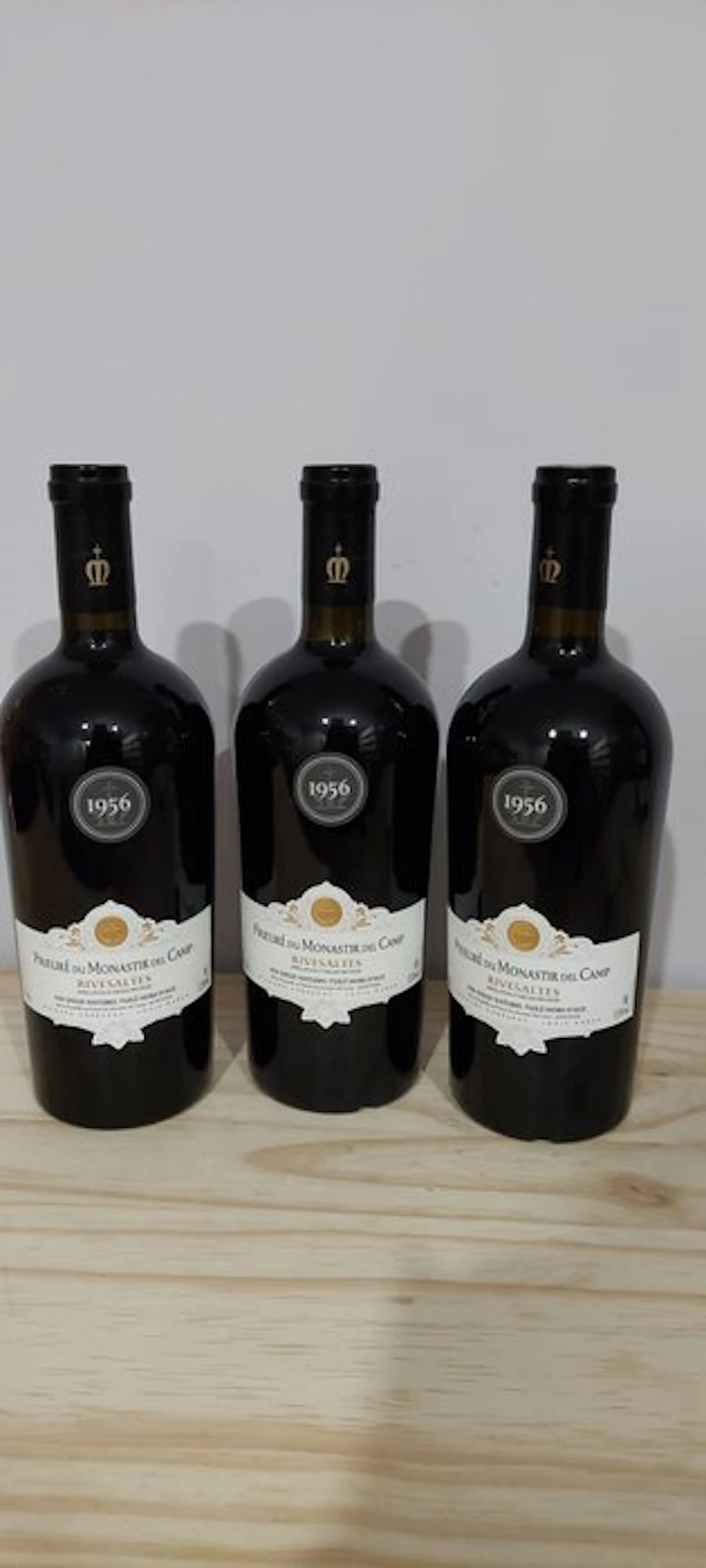 1956 Château le Prieuré du Monastir Del Camp - Rivesaltes - 3 Bottles (0.75L)