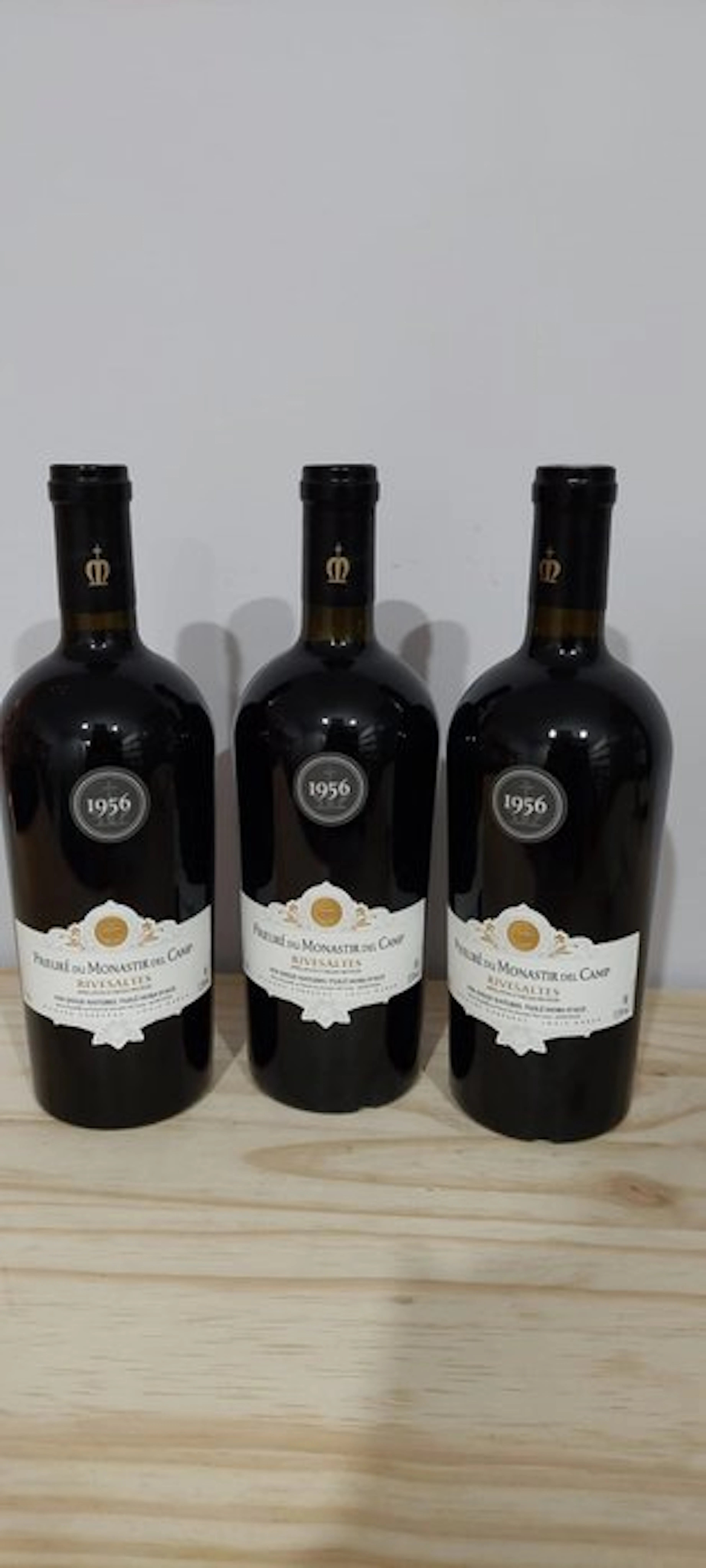 1956 Château le Prieuré du Monastir Del Camp - Rivesaltes - 3 Bottles (0.75L)