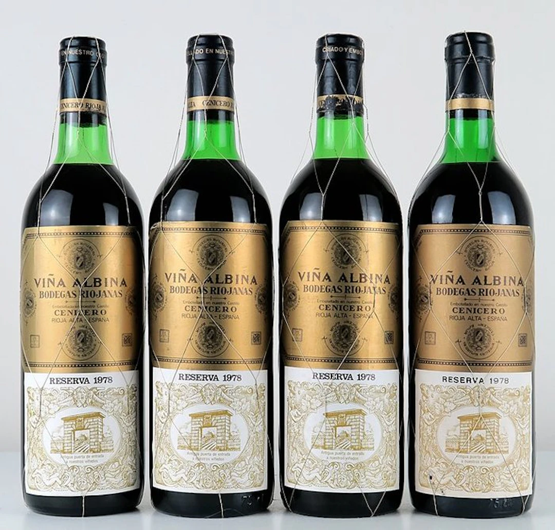 1978 Bodegas Riojanas, Viña Albina - Rioja Reserva - 4 Bottles (0.75L)