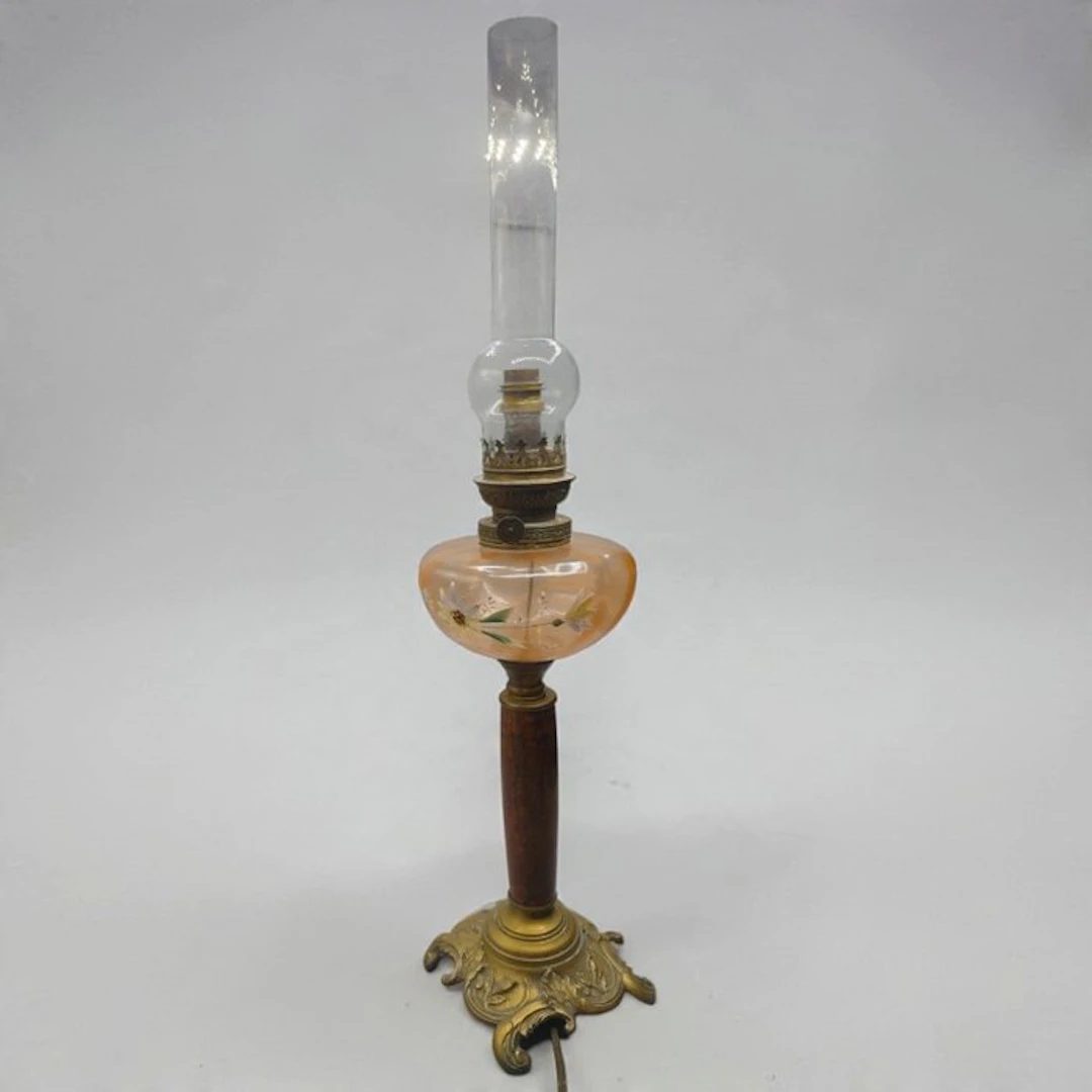 Art Nouveau Style - Lamp - Gilt brass