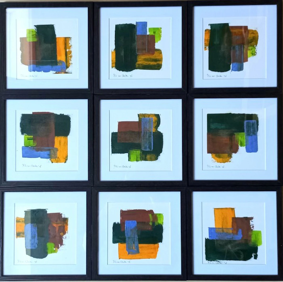 Rob van Oosten - Negen abstracte werken