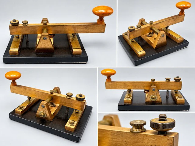 Morse telegraph receiver - Metal, Wood - 1910-1920 - Morse key telegraph