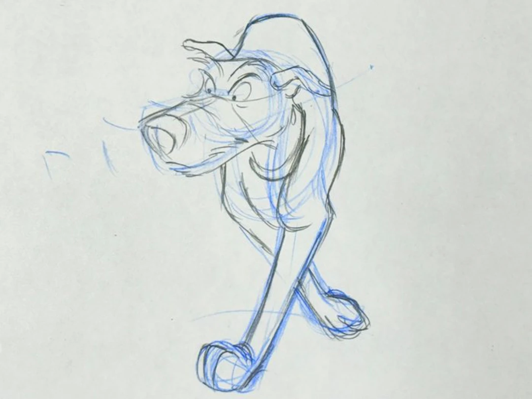 Walt Disney - Original Animation Drawing of Chief (40 x...
