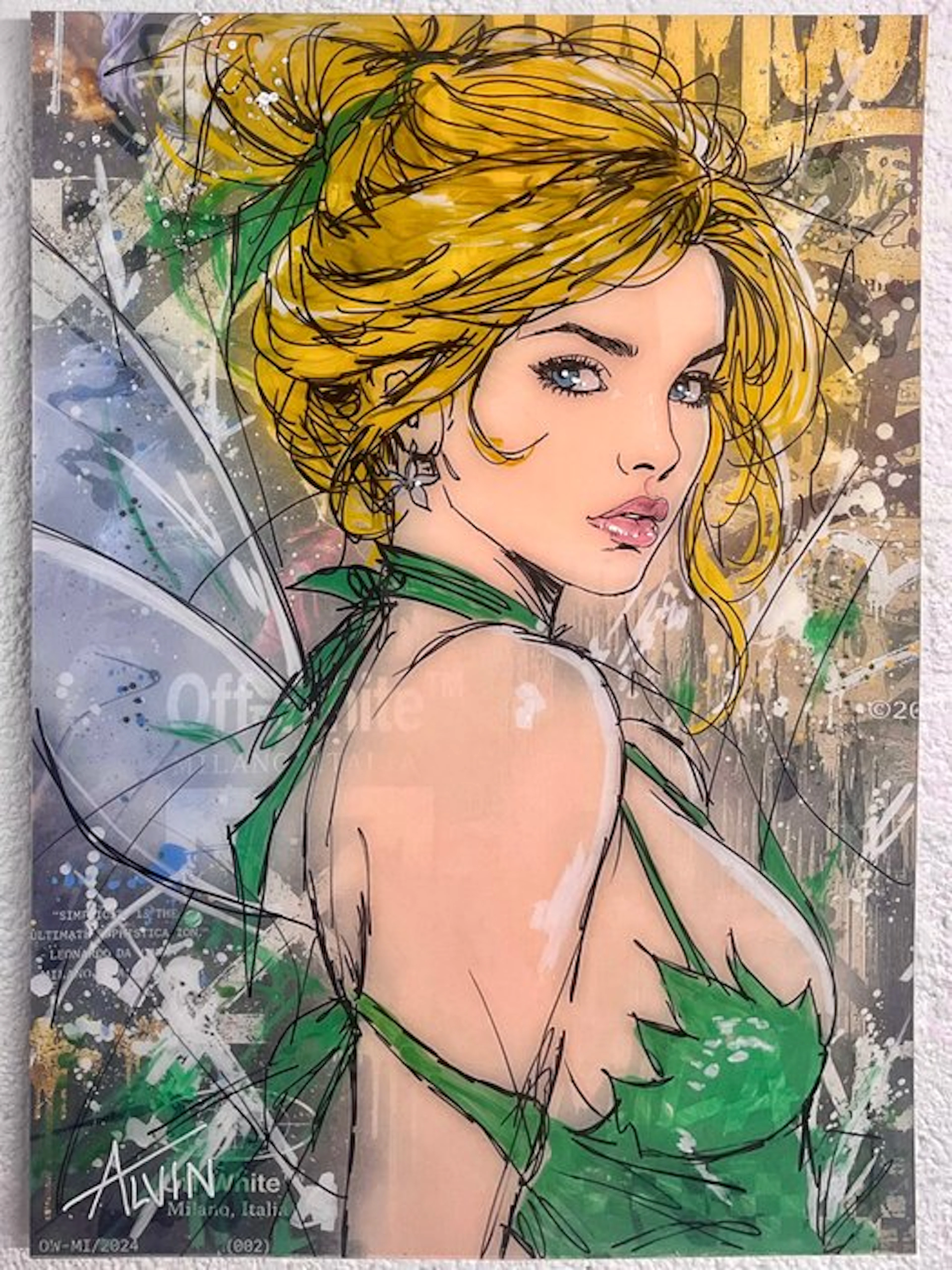 Alvin Silvrants - Glamour model Tinkerbell - High Gloss cutting edge painting