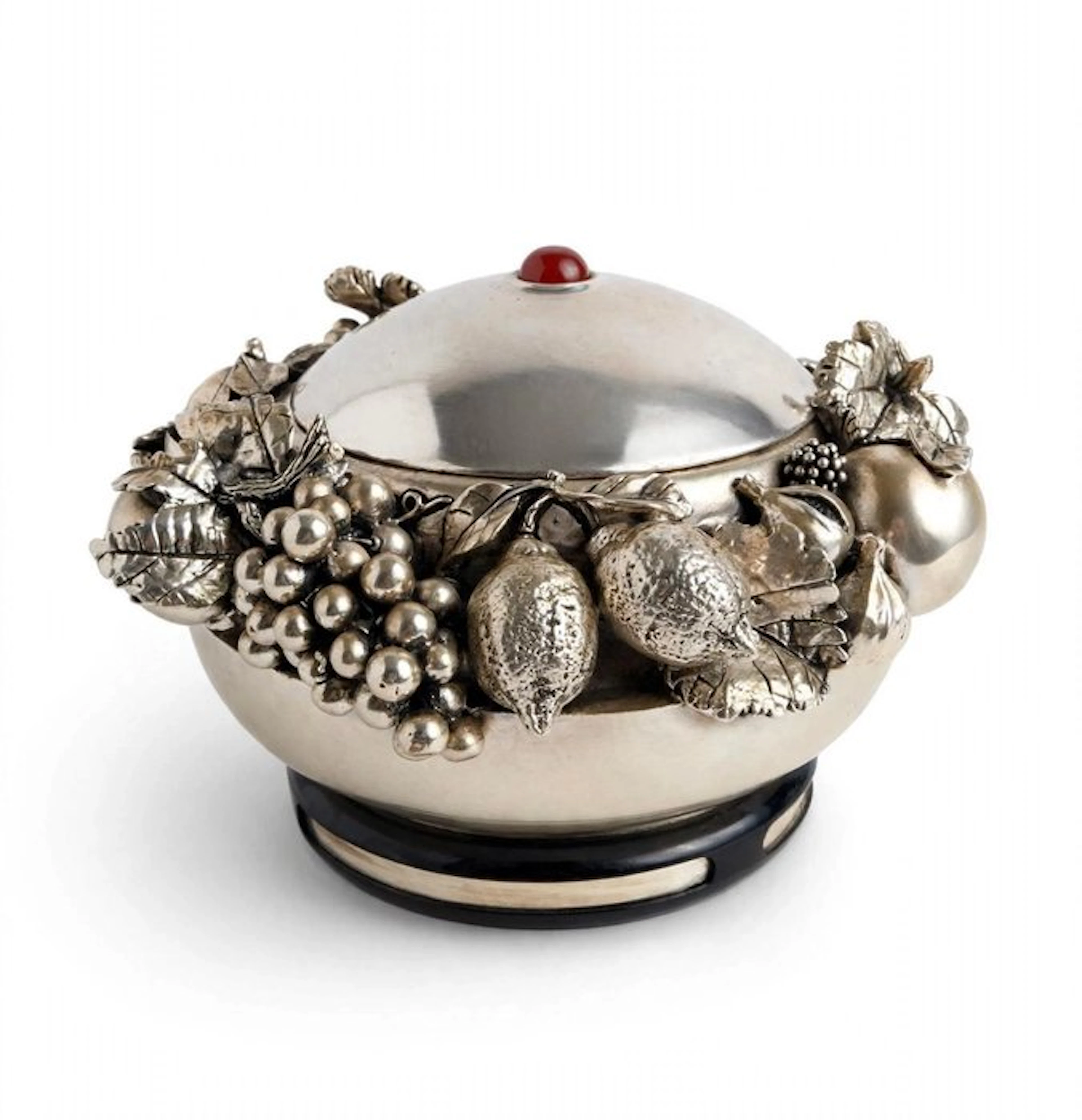 Marcello Giorgio - Centrepiece - Resin, silvered - silver sculpture