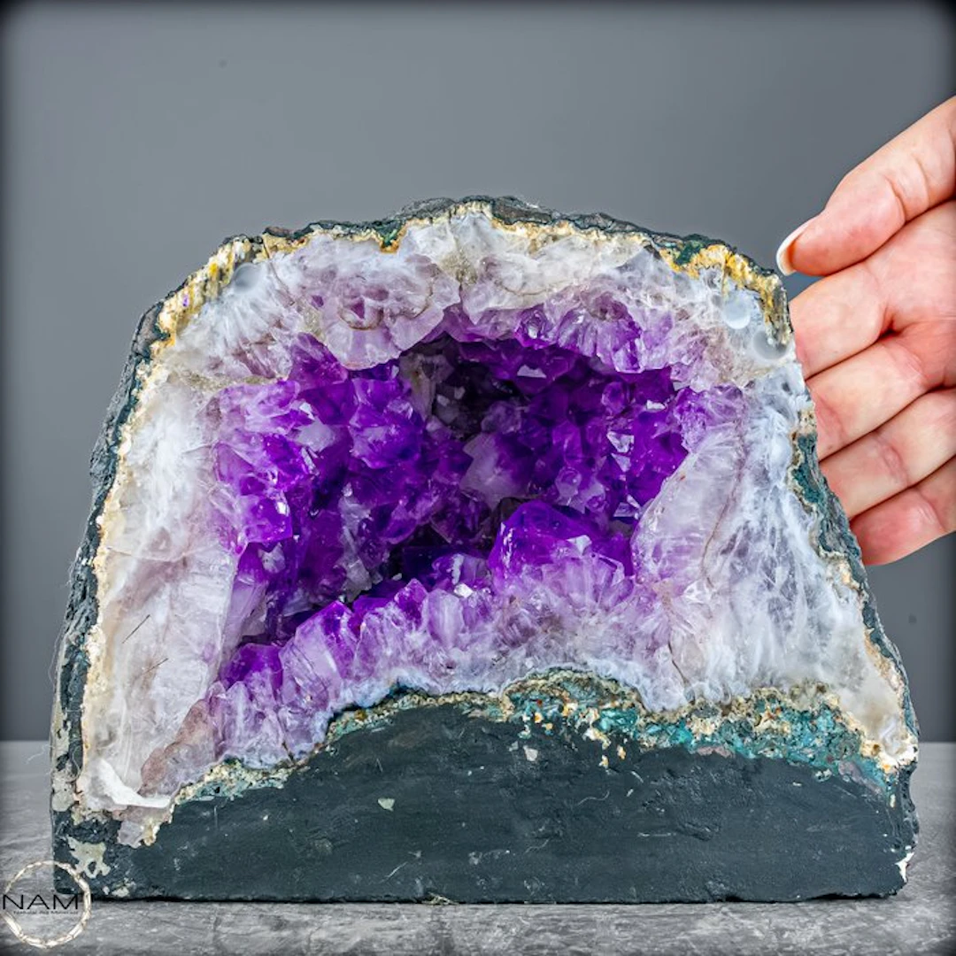 Natural amethyst crystal cathedral – deep purple collector's rarity- 3432.18 g