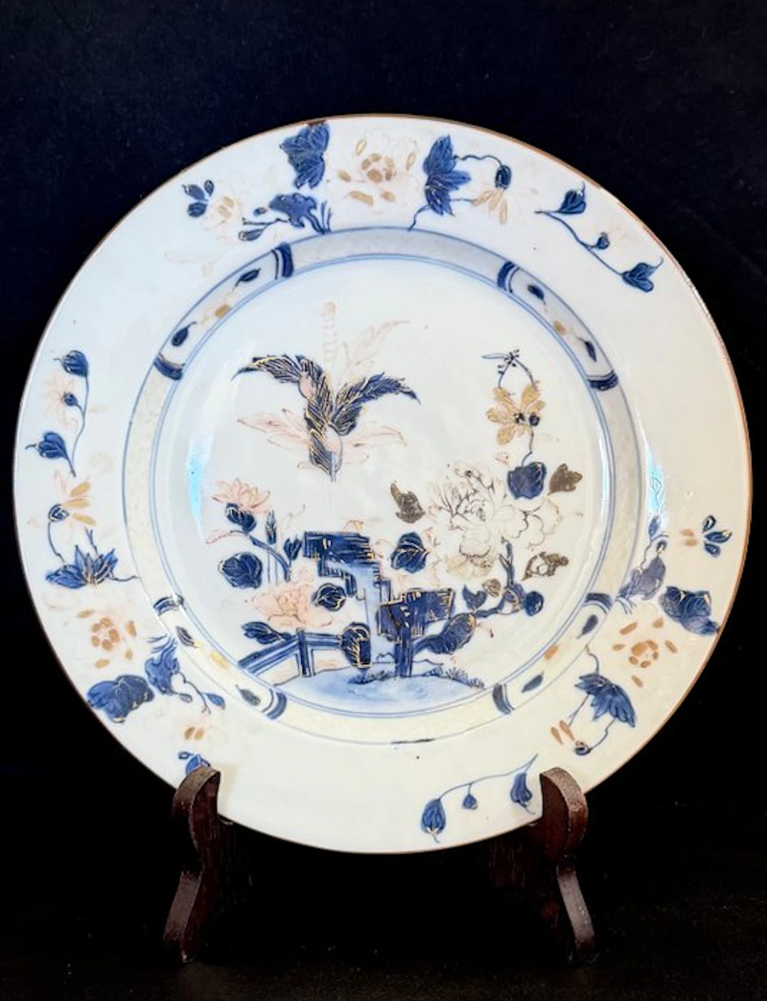 Plate, Nanking cargo with provenance sticker - Porcelain...