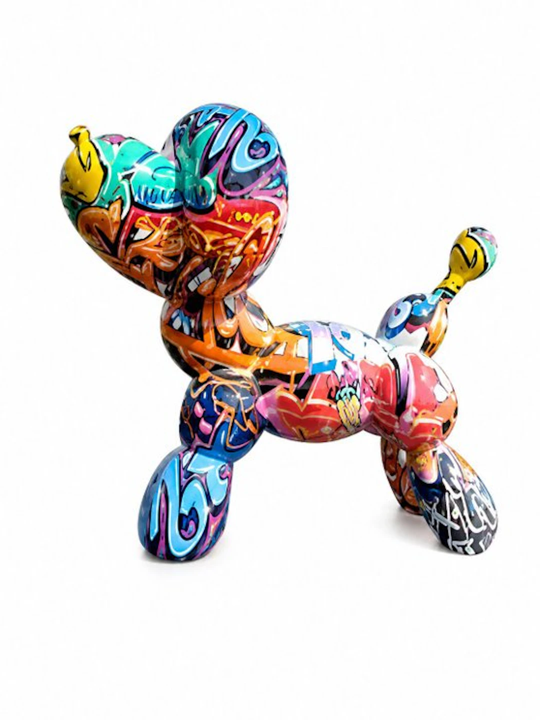 Statue, street Art balloon dog - 25 cm - polyresin