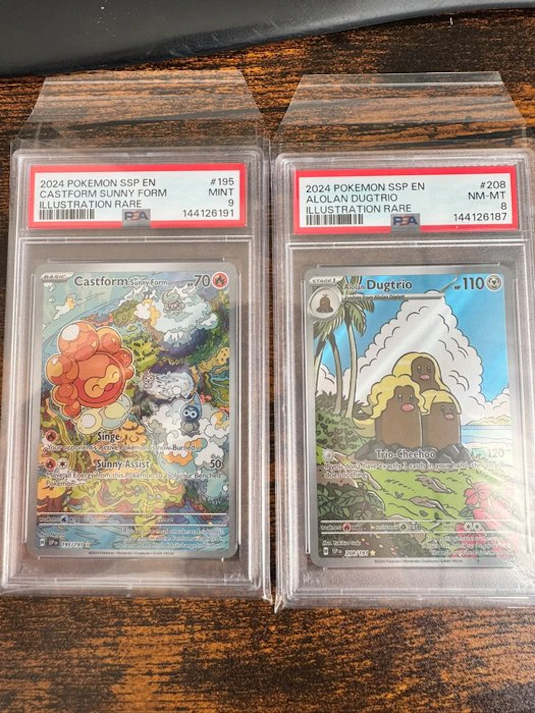 Pokémon - 2 Graded card - Castform Sunny Form #195 Foil...