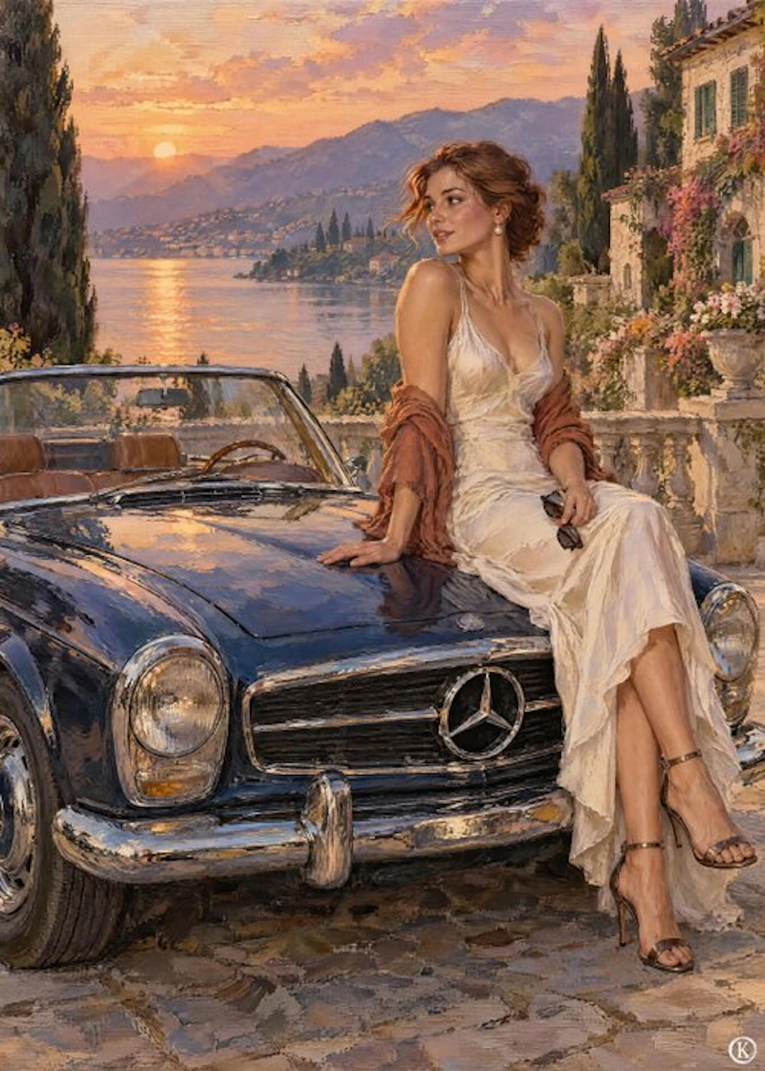 Kleury.art - [XL Canvas] "Evening at the Grand Hôtel” by Kleury.art (1/5)