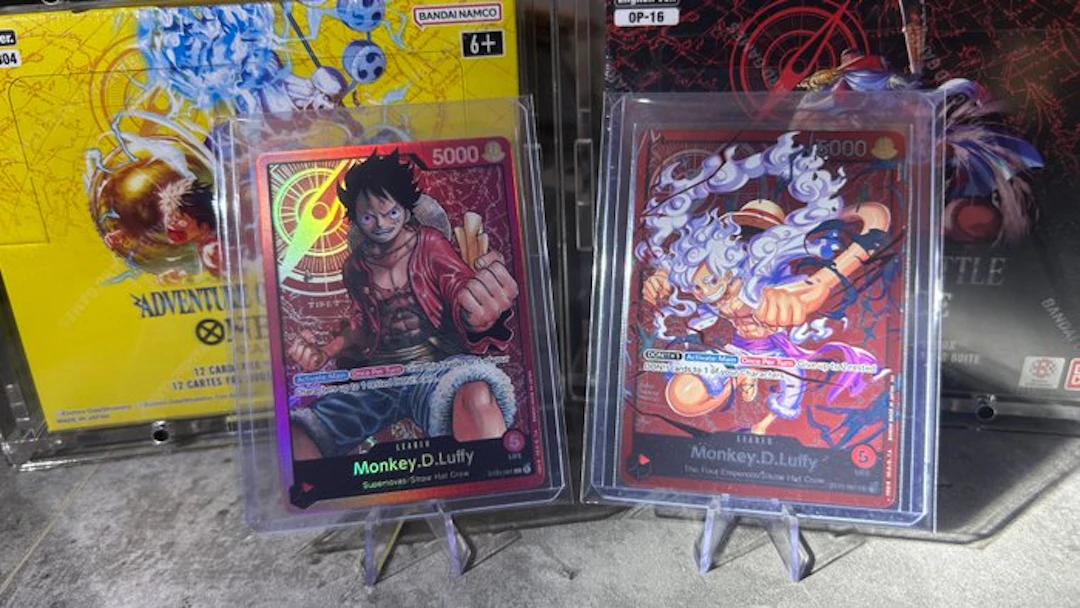 Bandai - 2 Card - One Piece - Monkey D. Luffy ST01-001 / ST21-001 Foil