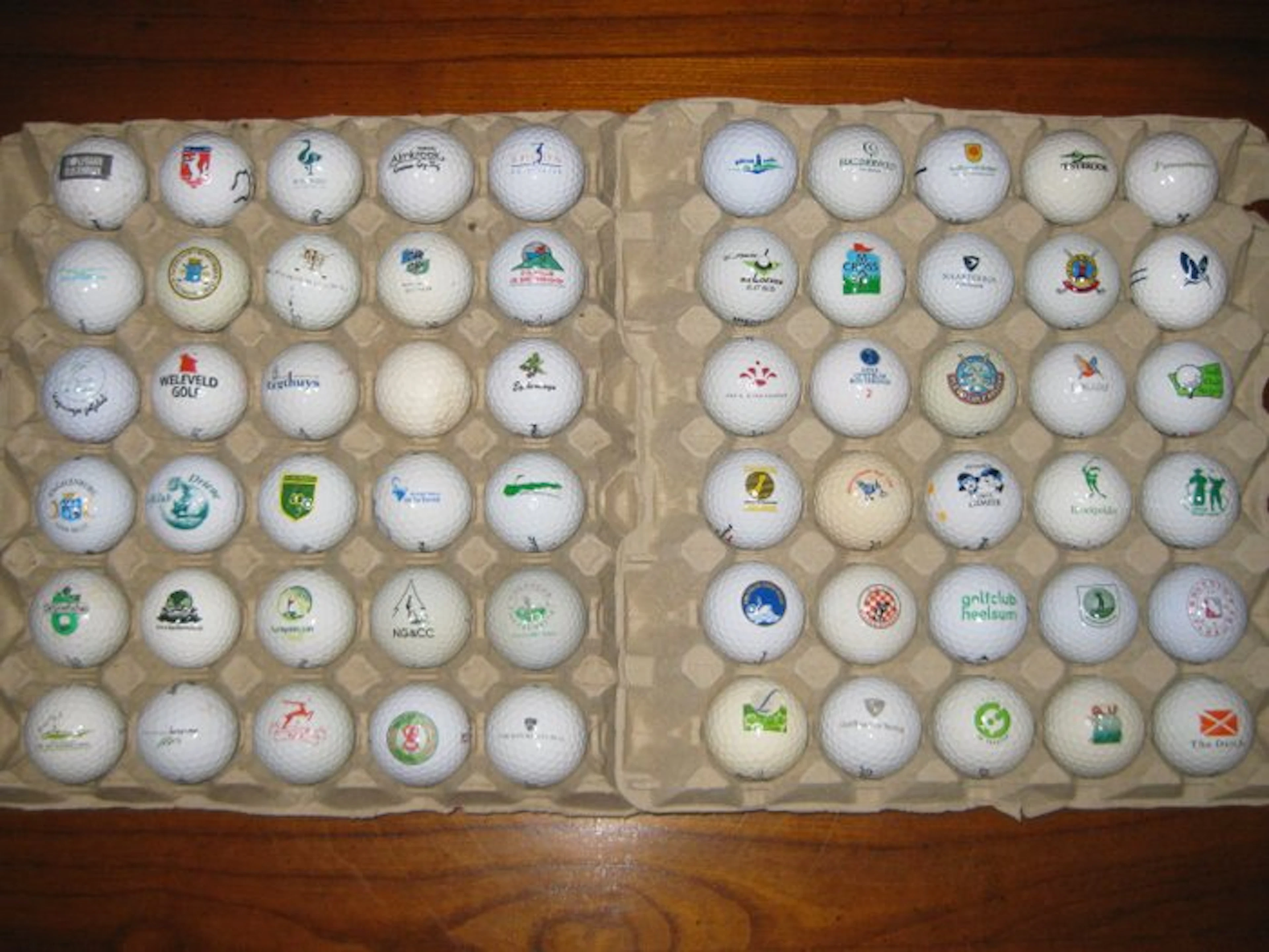 Golf - 60 golfballen van Nederlandse banen - Golf ball