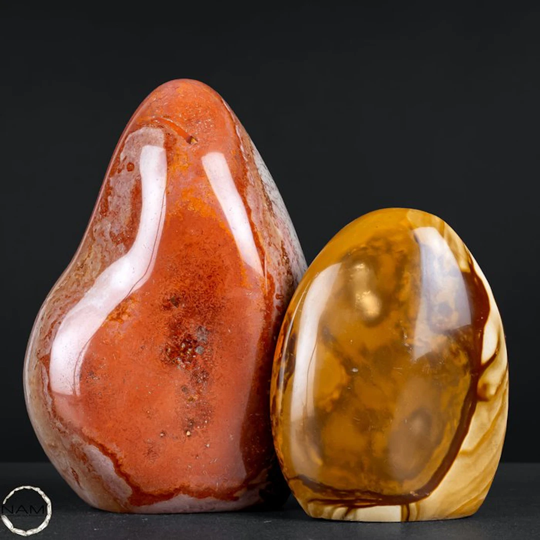 Polychrome Jasper Set – Warm earthy tones in natural...