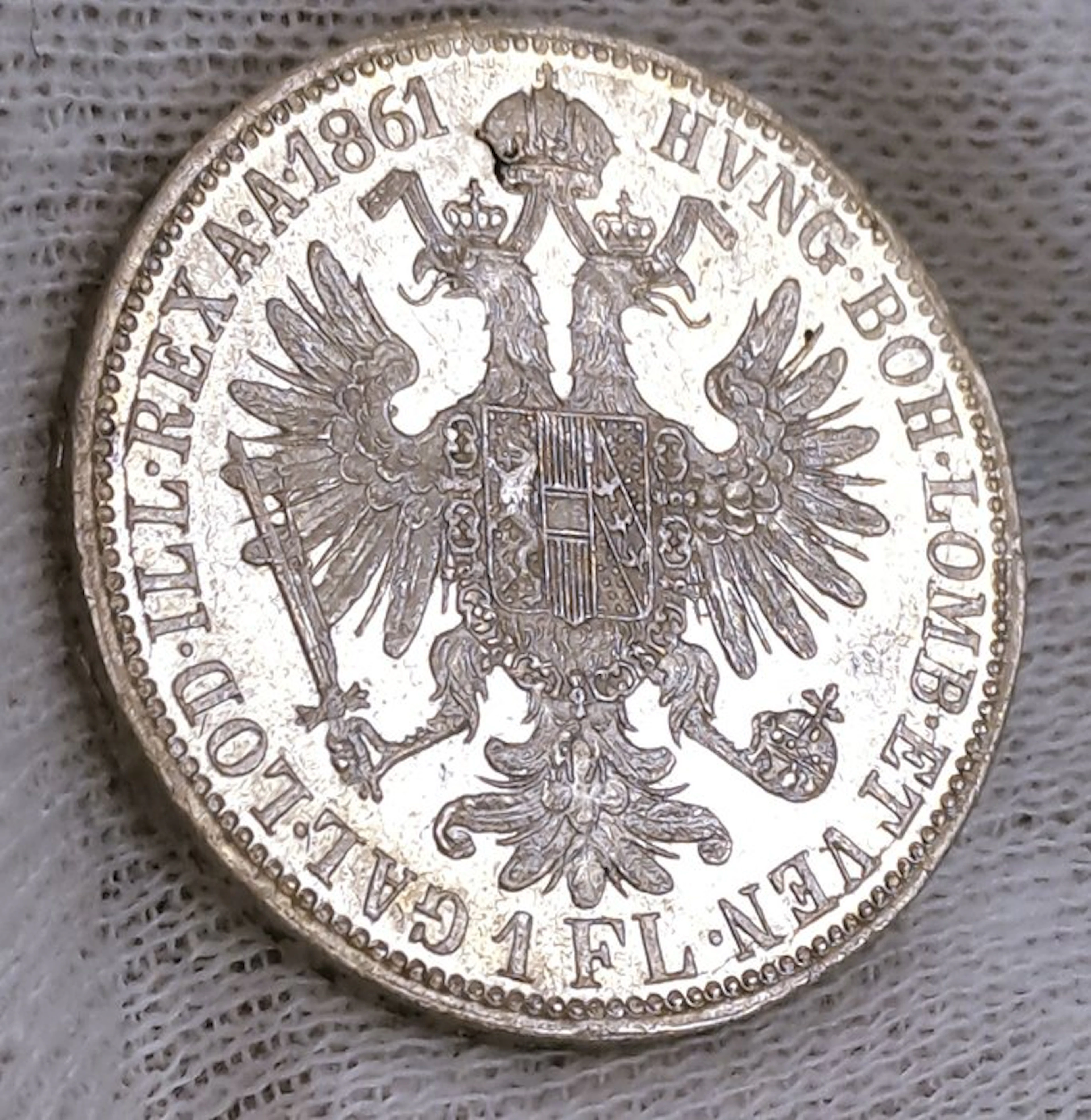 Austria. Franz Joseph I. 1 Florin (Gulden) 1861 A (No reserve price)