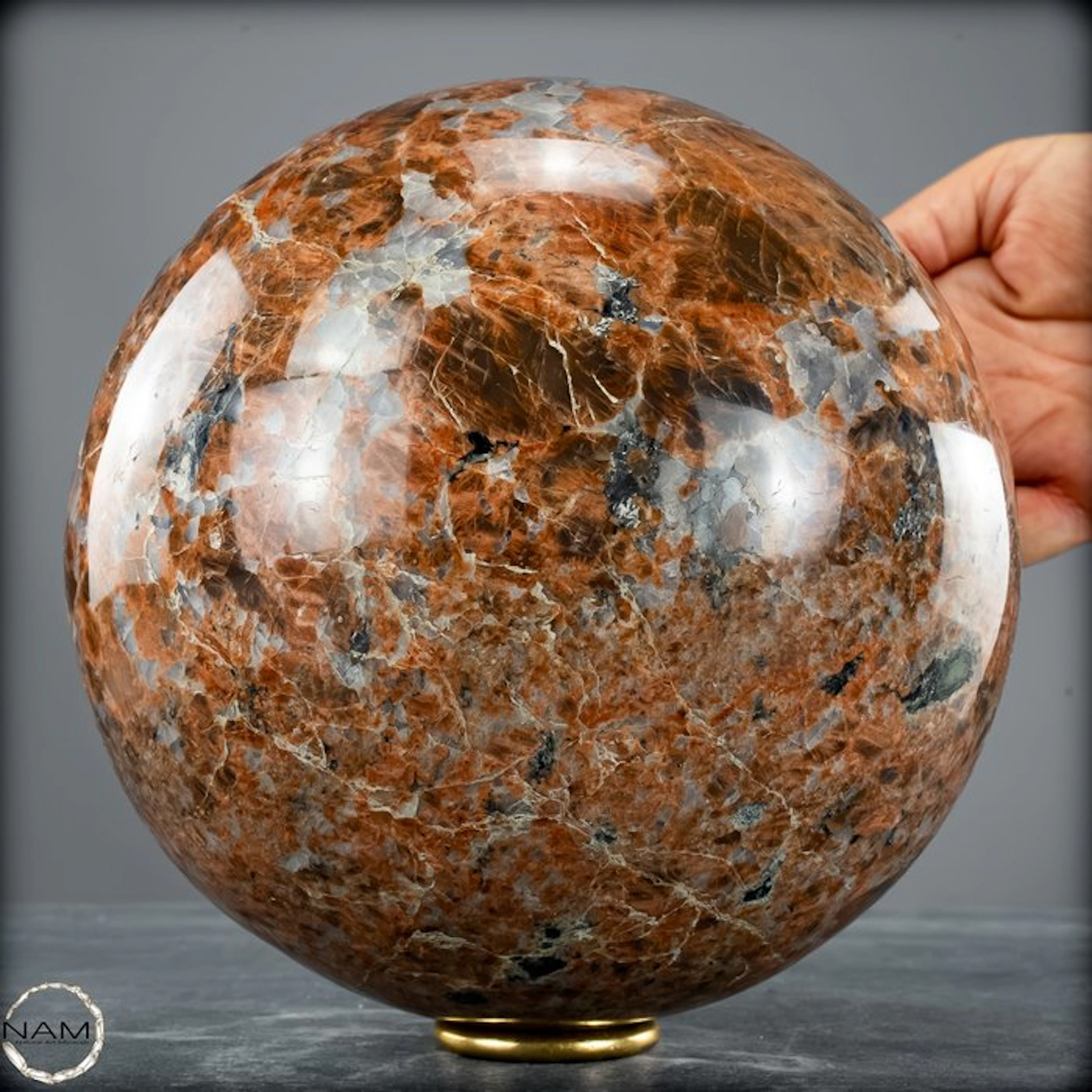 Epidote-Feldspar sphere – An extraordinary one-of-a-kind...