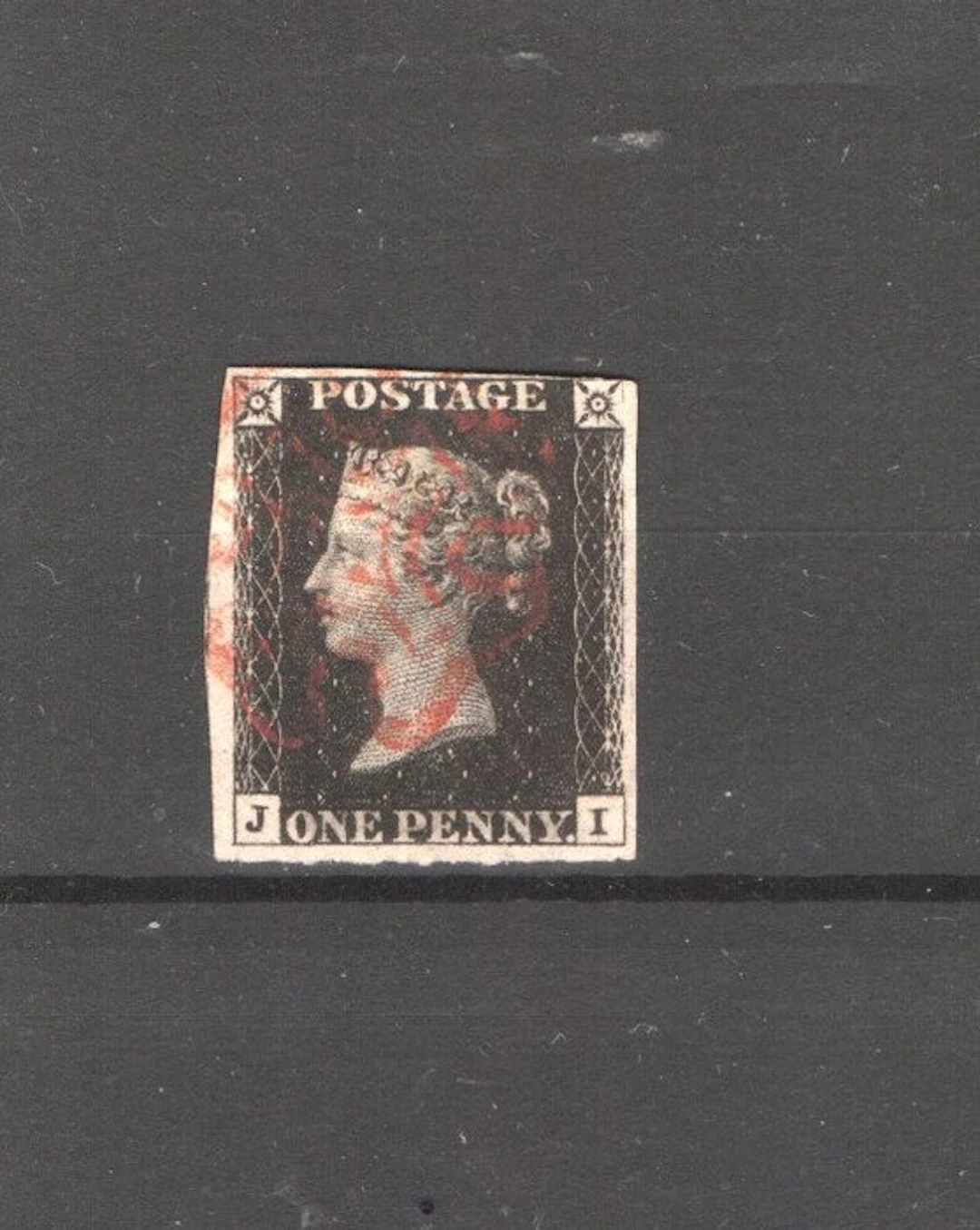 Great Britain 1840 - Great Britain, the 1-penny black, 1840, used