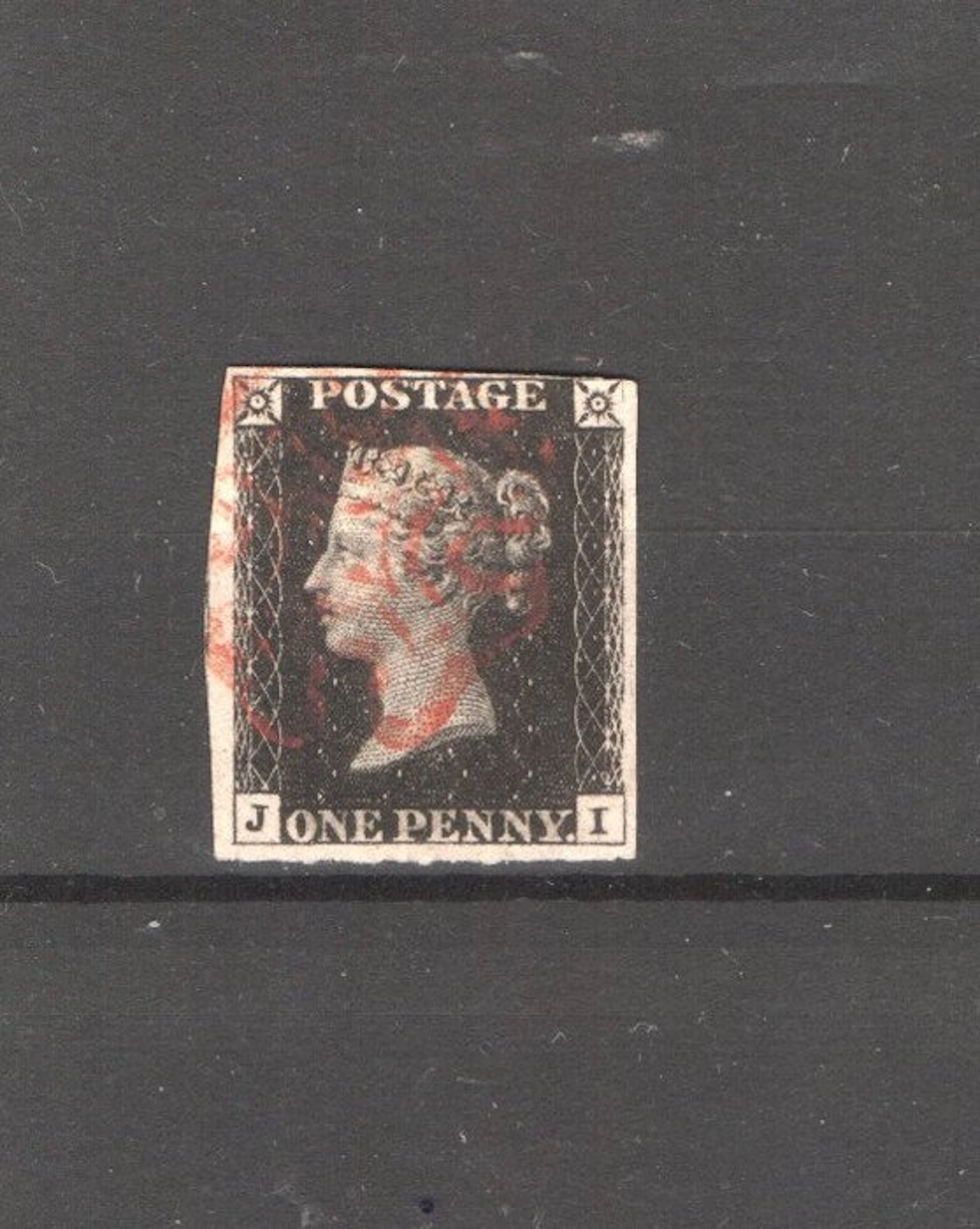 Great Britain 1840 - Great Britain, the 1-penny black, 1840, used
