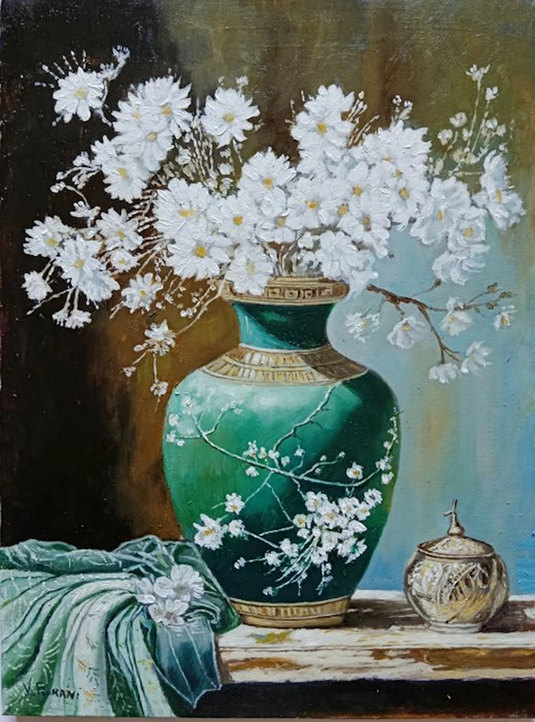 V. Fiorani (XX) - Fiori bianchi