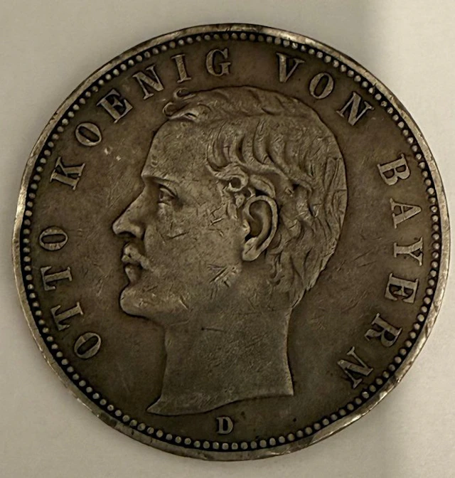 Germany, Empire Otto. 5 Mark 1904 / Bavaria (No reserve price)