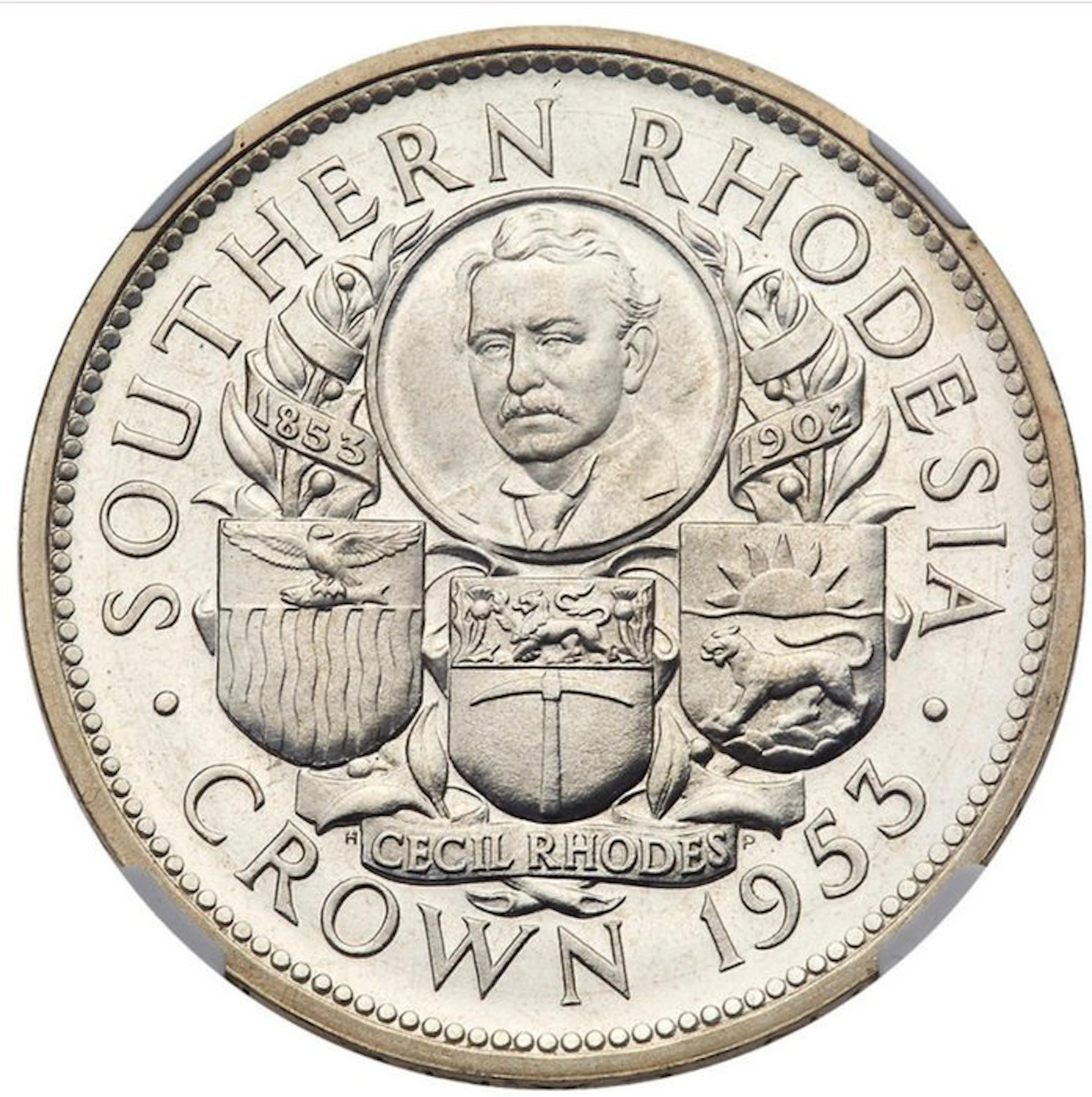 Southern Rhodesia (British colony). Elizabeth II. 1 Crown 1953 - NGC MS62