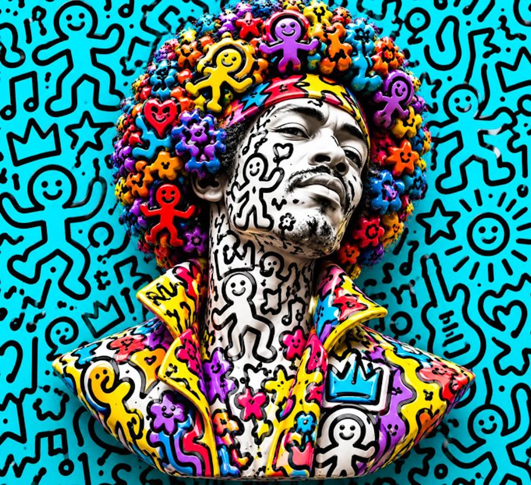 Jacon Art - The Jimi Hendrix Experience - Electric Doodle – Hendrix 3D 1/7