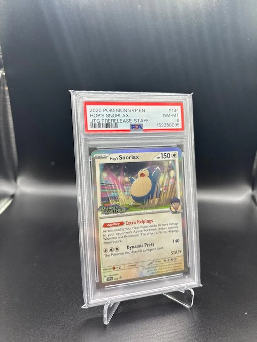 Pokémon - 1 Graded card - Hop's Snorlax 184 Staff Journey...