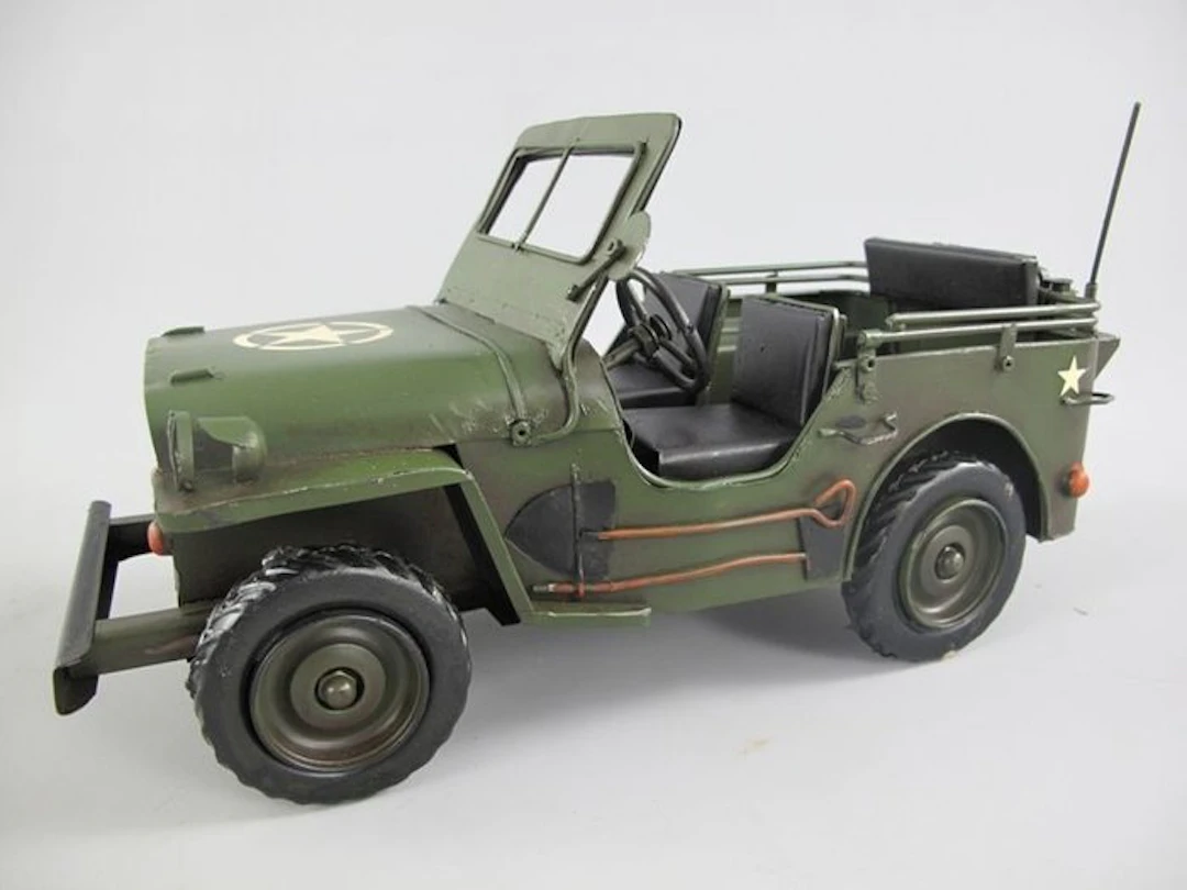 model car - Gremo metal - Militaire Jeep model WW2-XXL 30cm - 2025