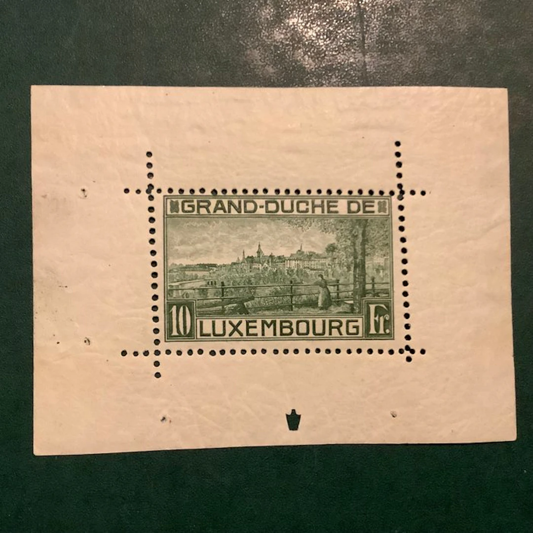 Luxembourg 1923 - First block Type II - MNH/MH - Michel blok 1 II