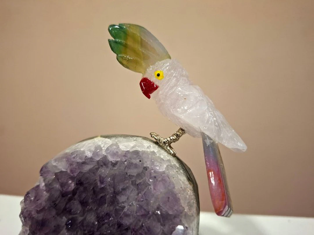 Quartz Carving - Height: 14 cm - Width: 10 cm- 693 g